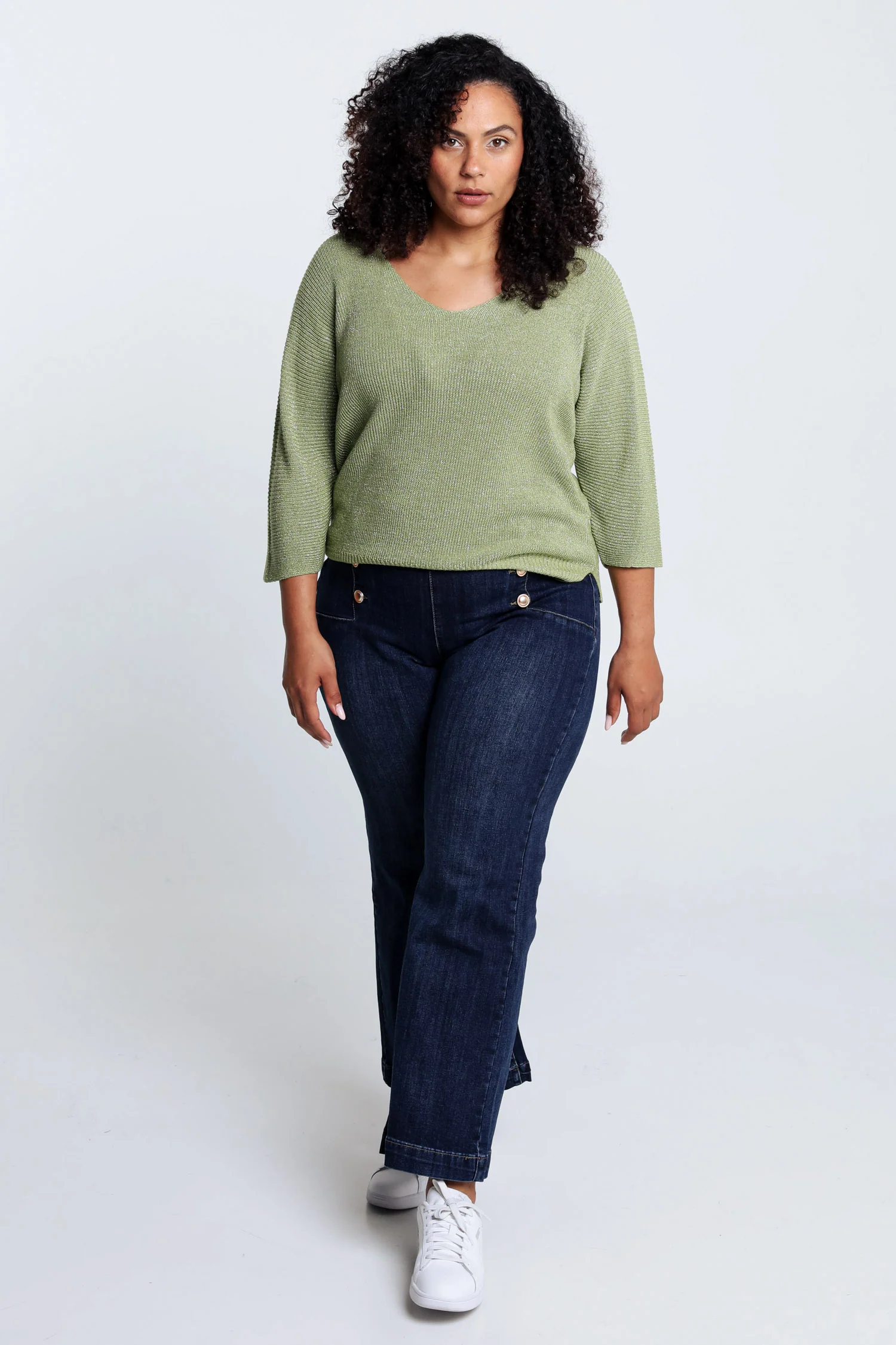 Pull  uni avec lurex - Image 20