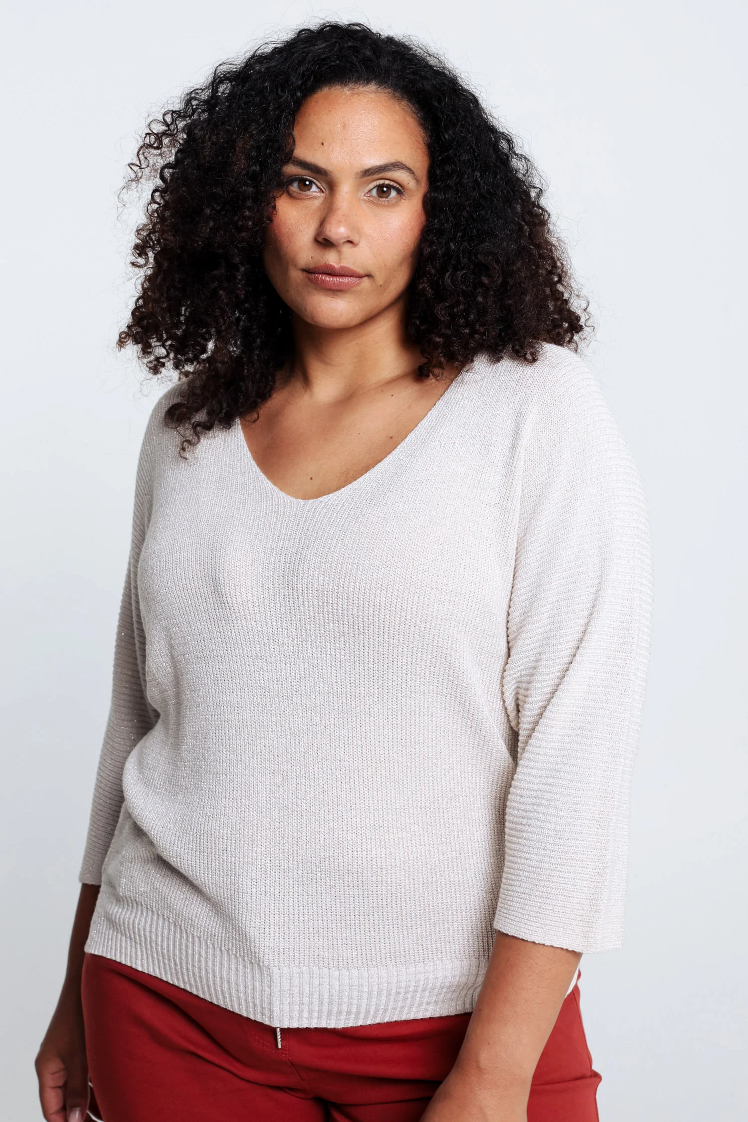 Pull  uni avec lurex - Image 23