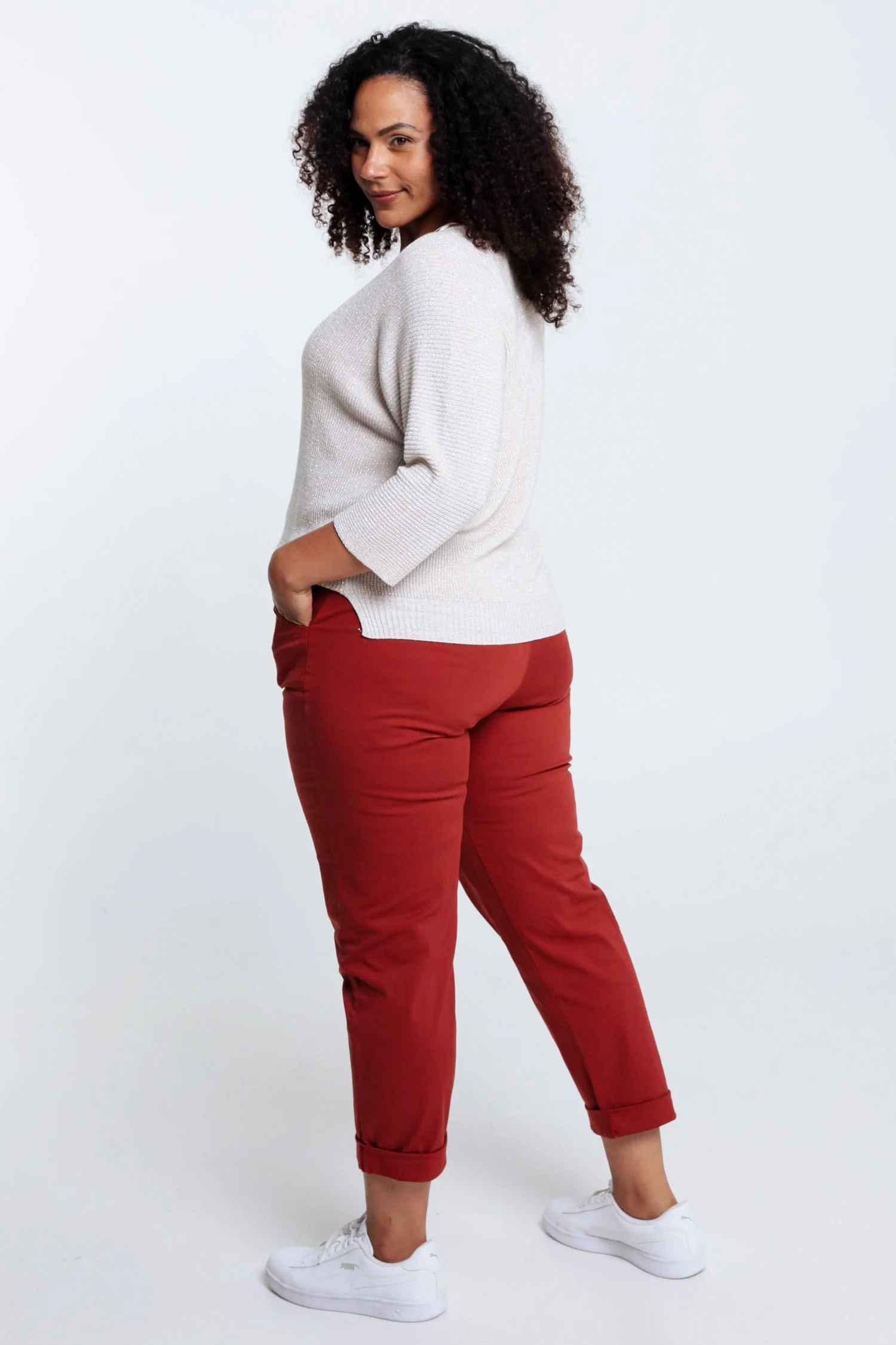 Pull  uni avec lurex - Image 24