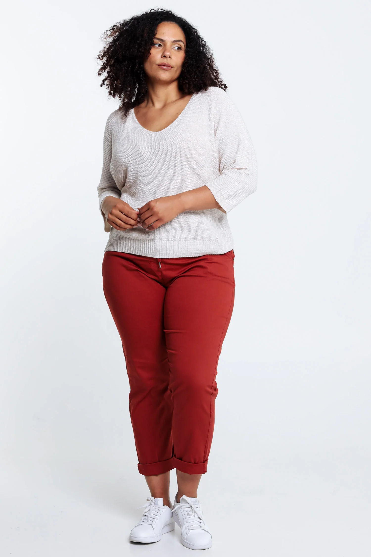 Pull  uni avec lurex - Image 28