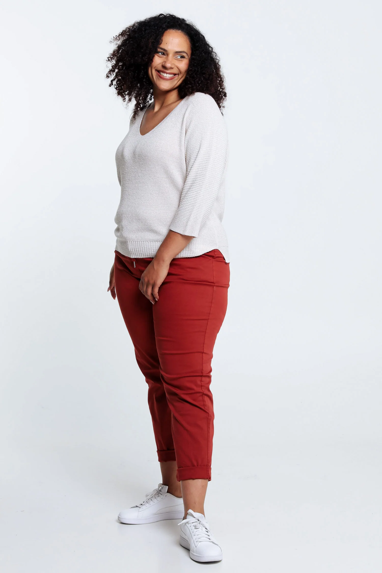 Pull  uni avec lurex - Image 29
