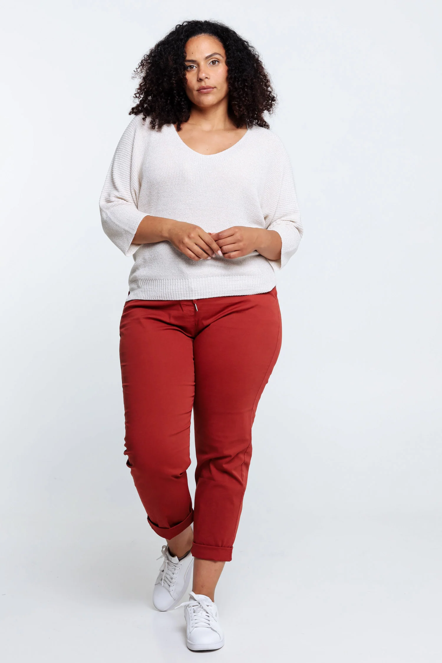 Pull  uni avec lurex - Image 30