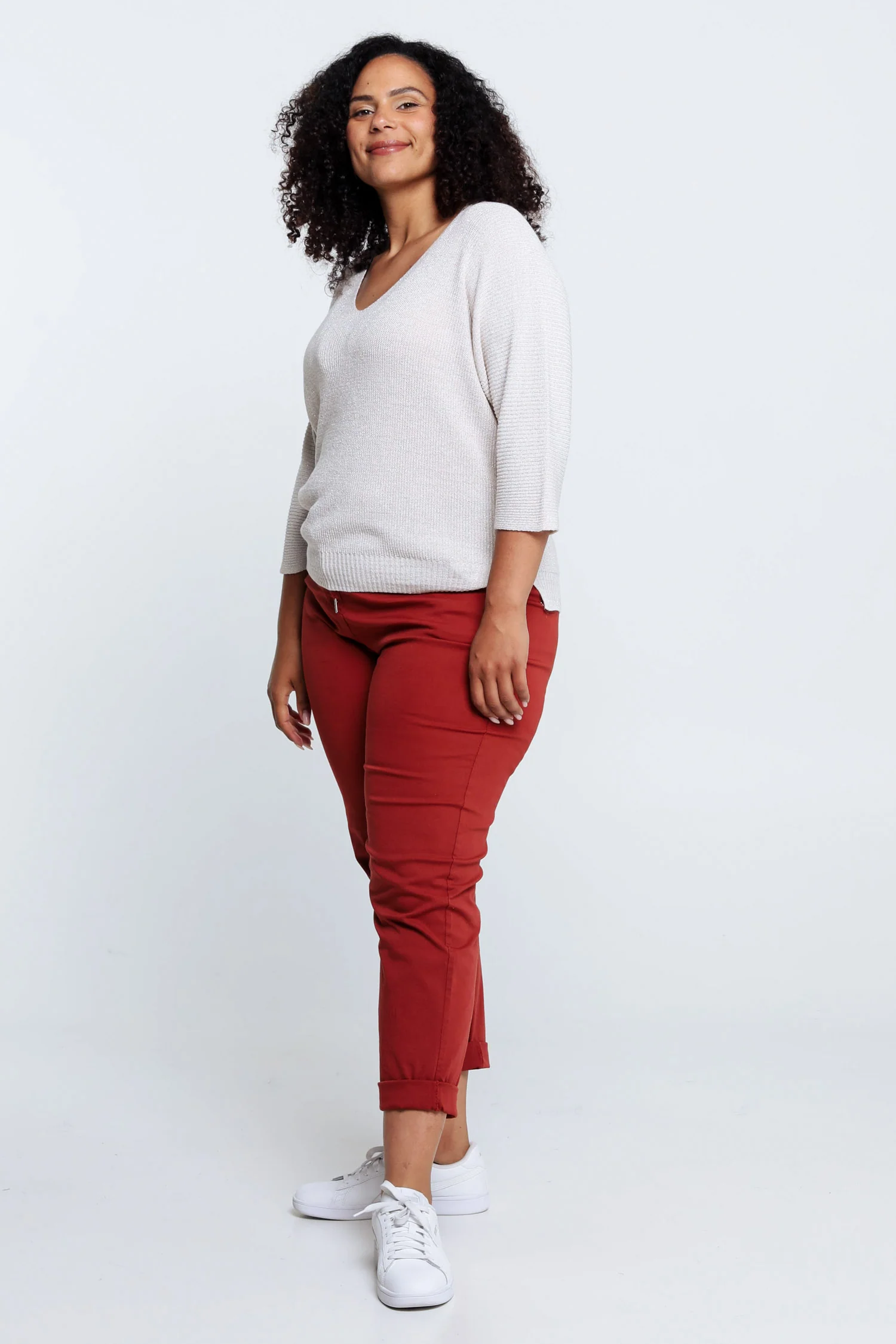 Pull  uni avec lurex - Image 31