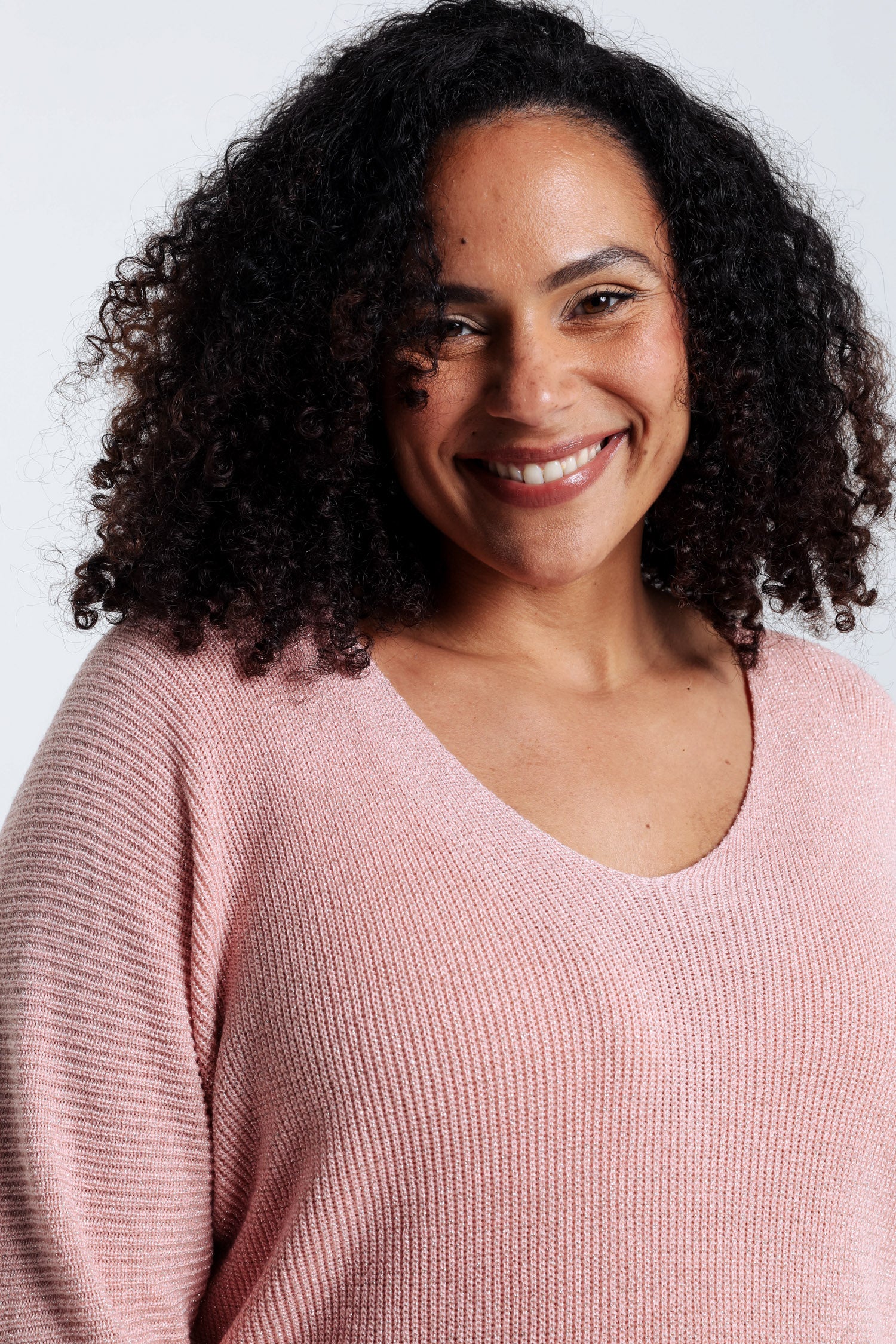 Pull  uni avec lurex - Image 4