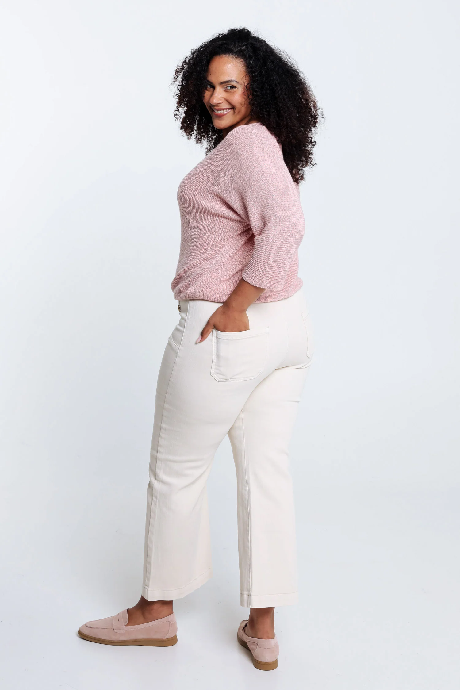 Pull  uni avec lurex - Image 7