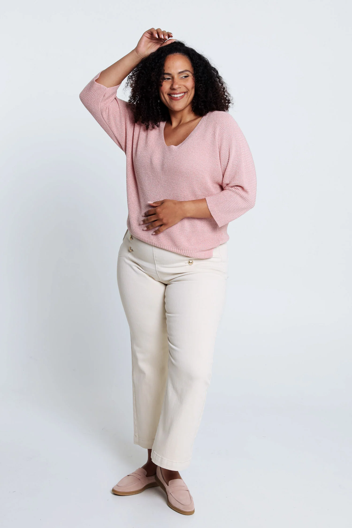 Pull  uni avec lurex - Image 8