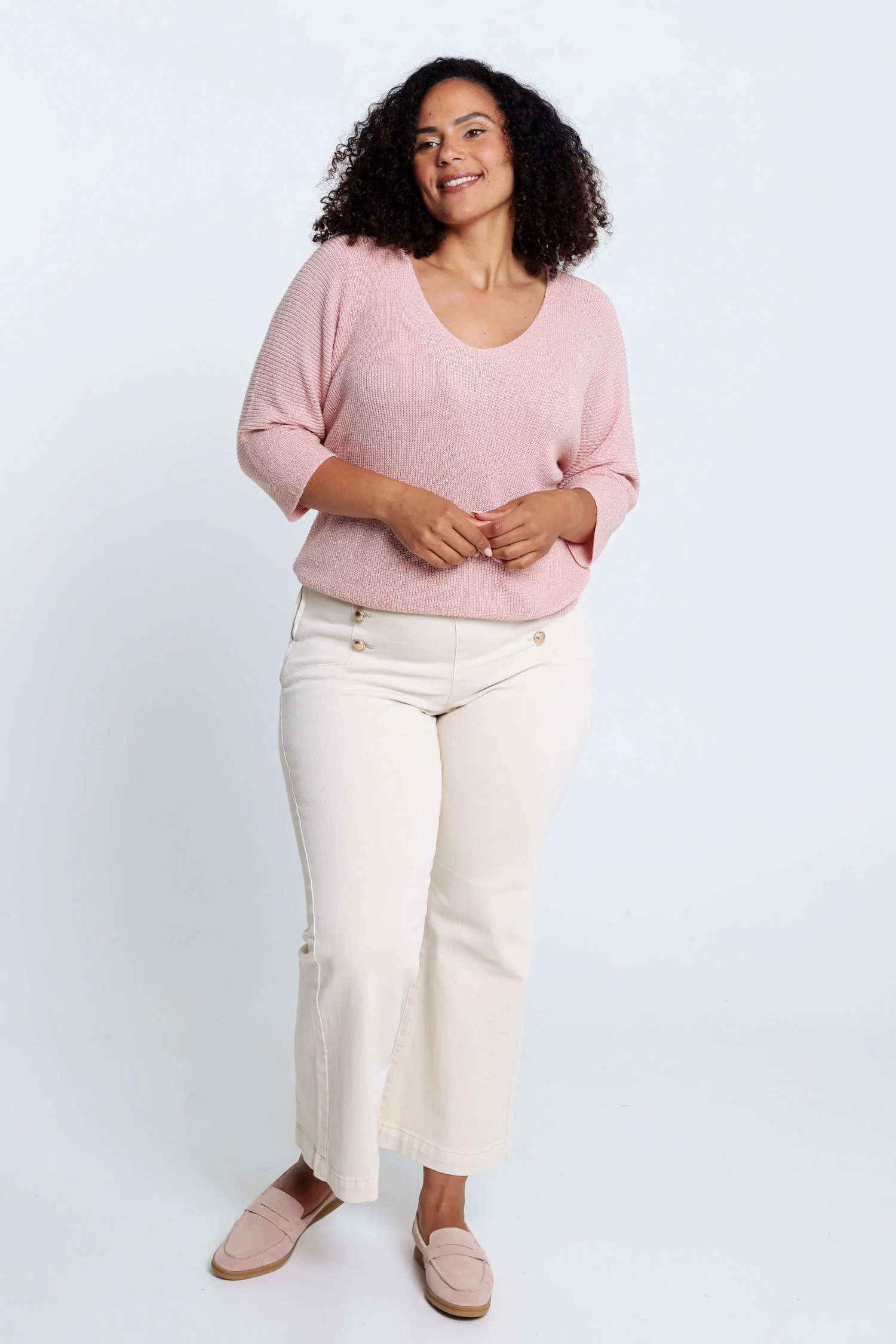 Pull  uni avec lurex - Image 9