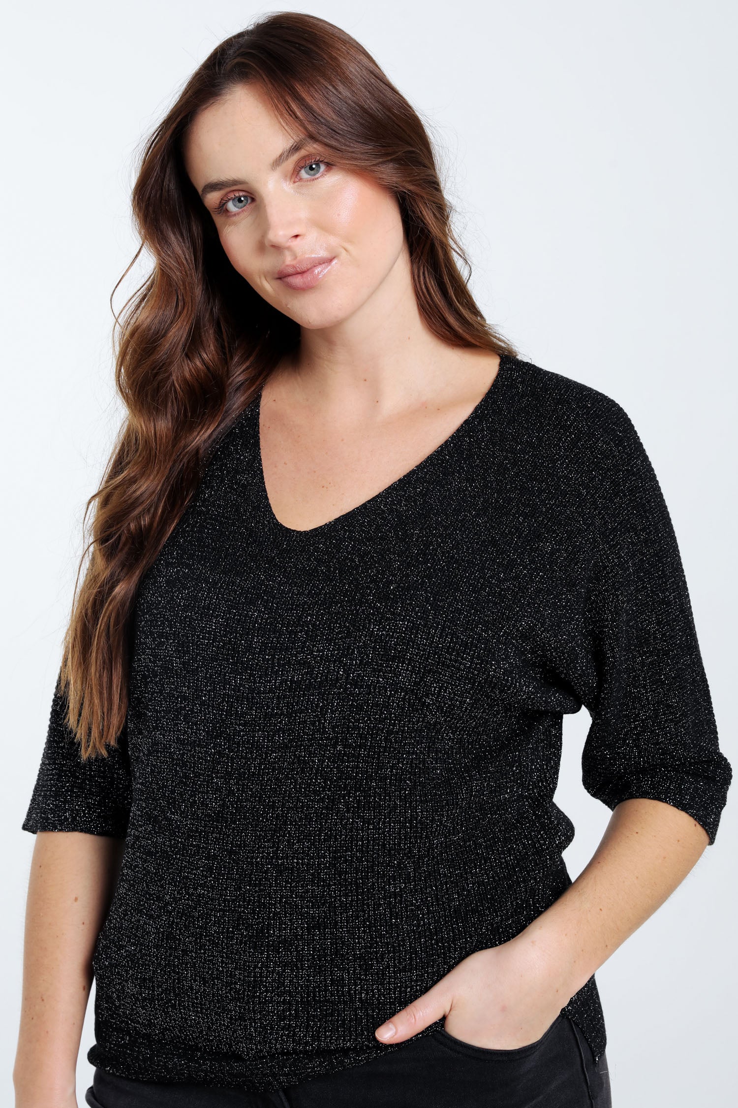 Pull uni avec lurex - Image 12