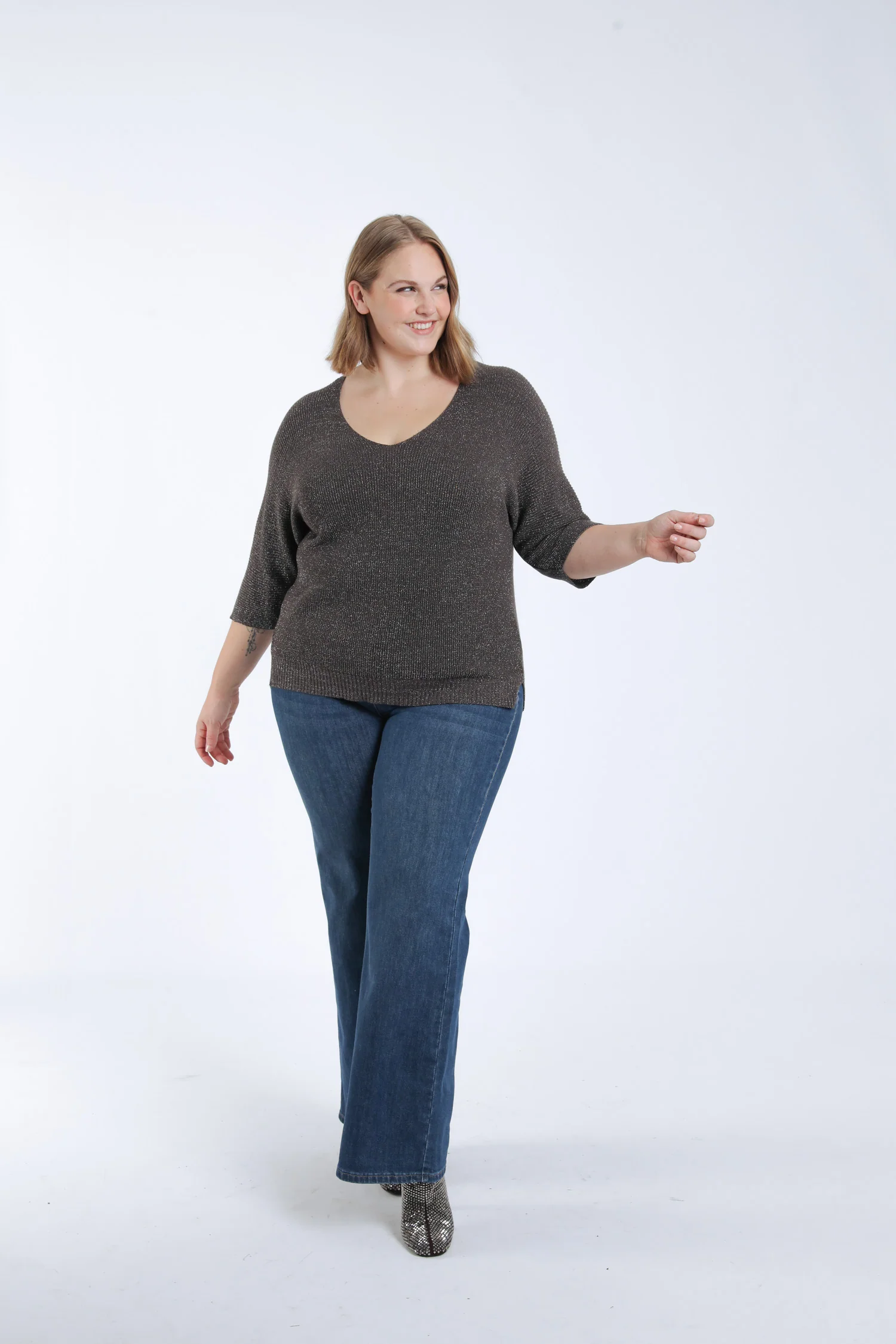 Pull uni avec lurex - Image 7