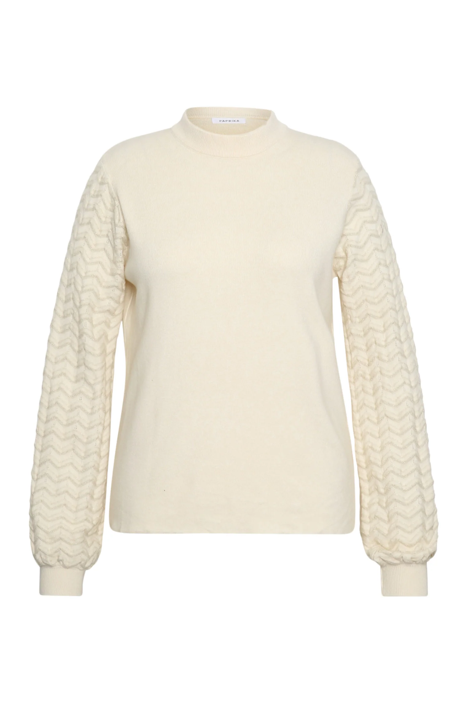 Pull uni avec manches chevrons - Image 8