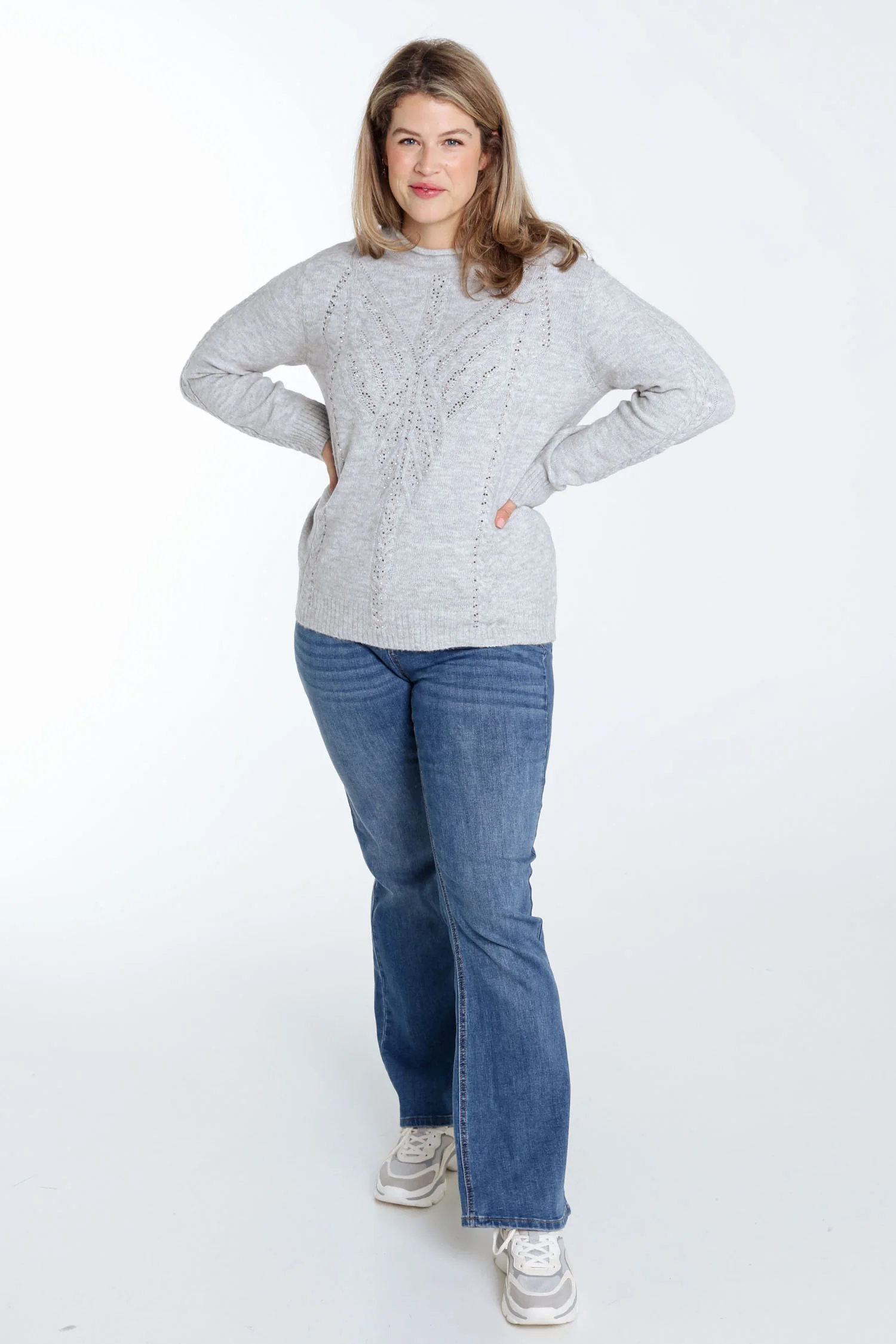 Pull uni torsade et strass - Image 30