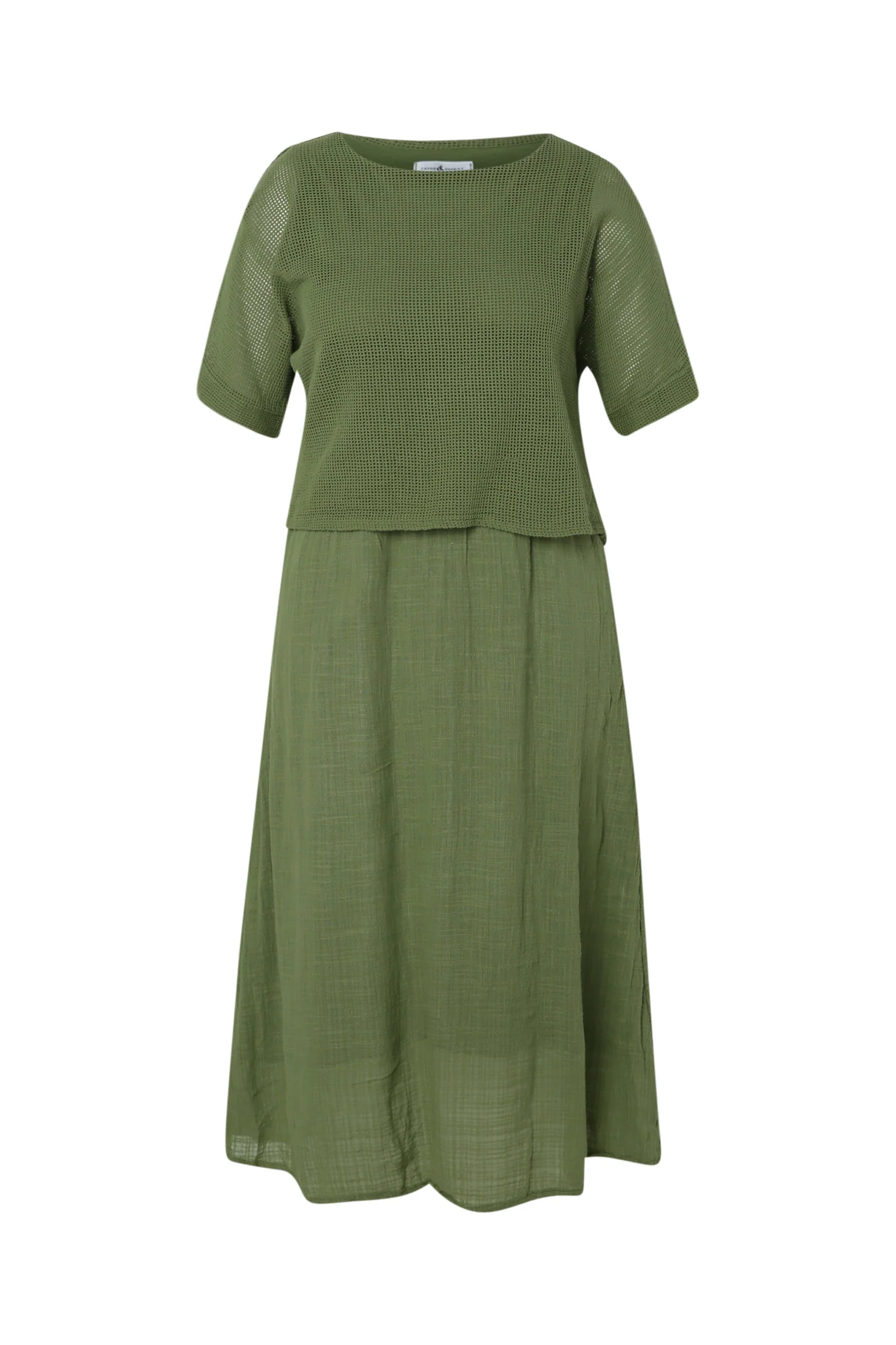 Robe 2en 1 en gaze de coton unie - Image 10