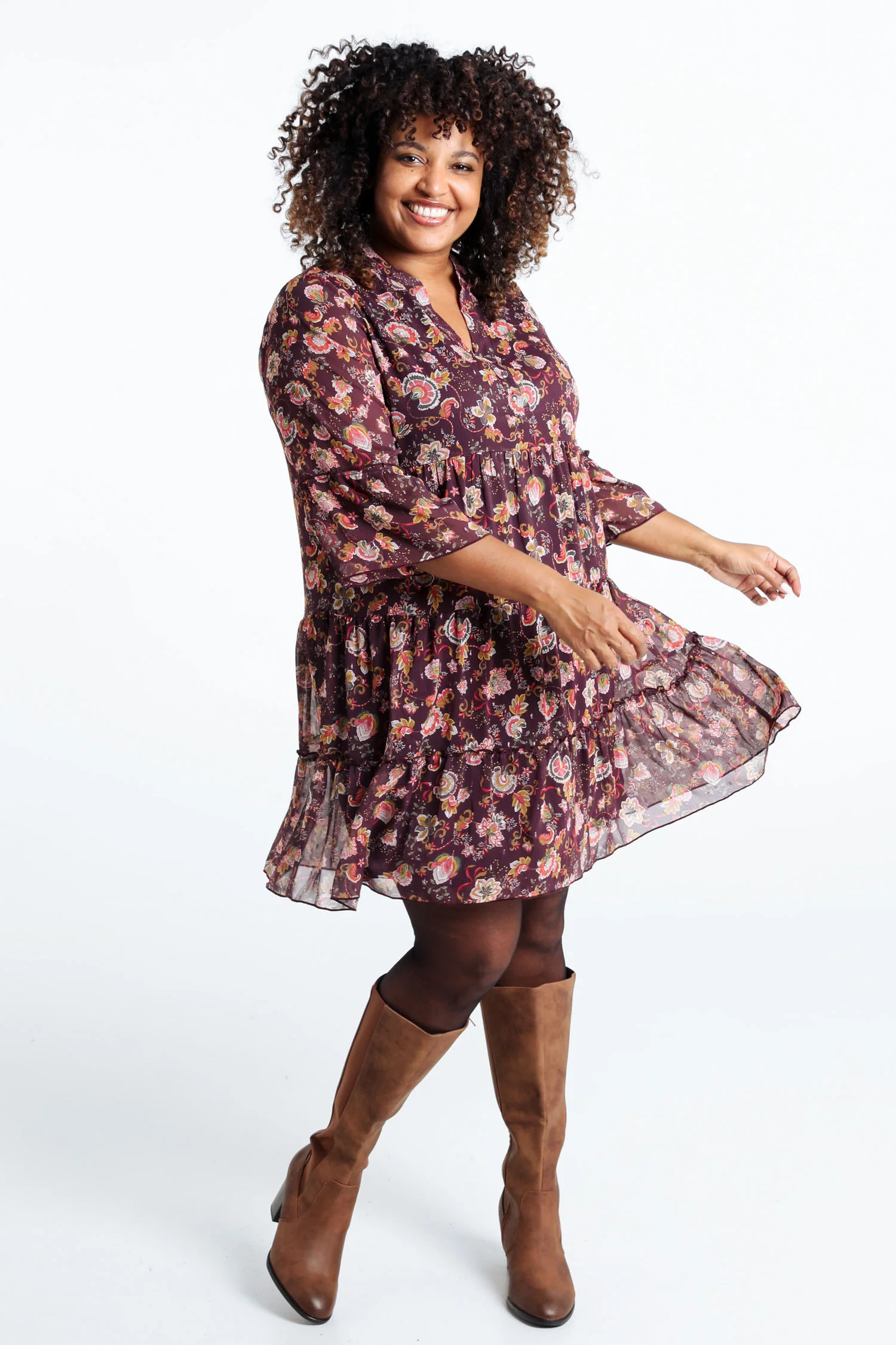 Robe à volant imprimé floral - Image 7