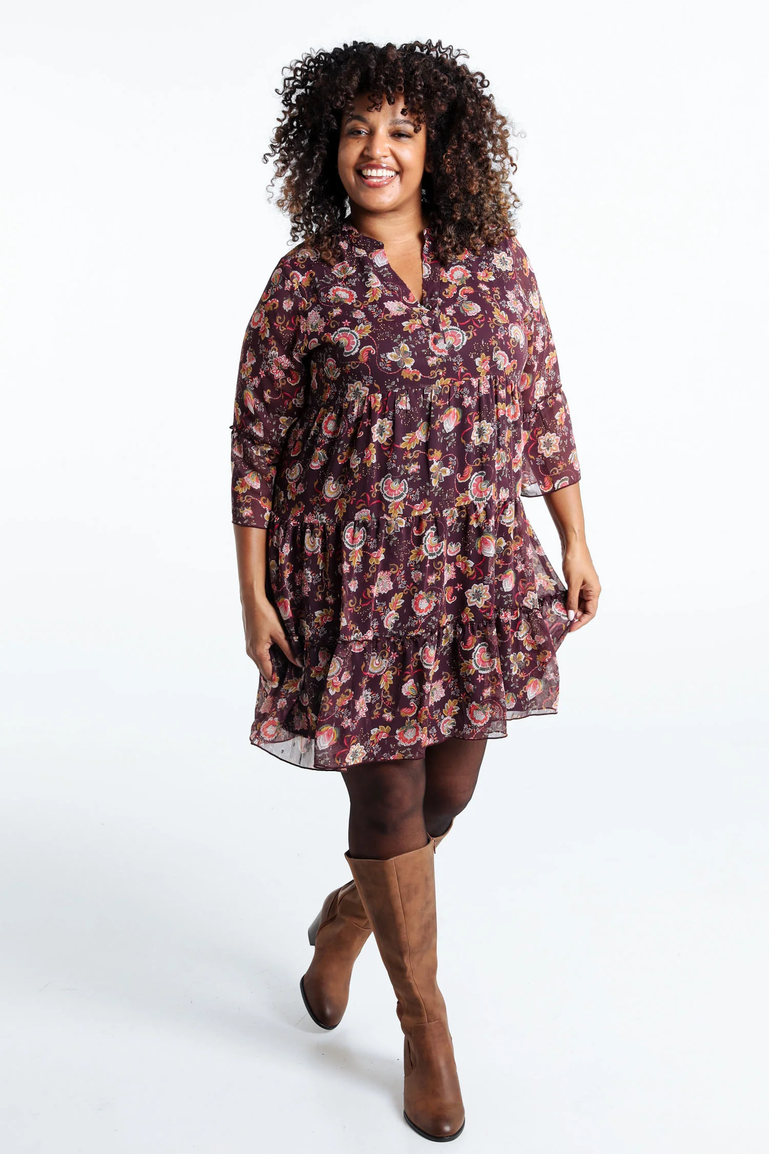 Robe à volant imprimé floral - Image 8