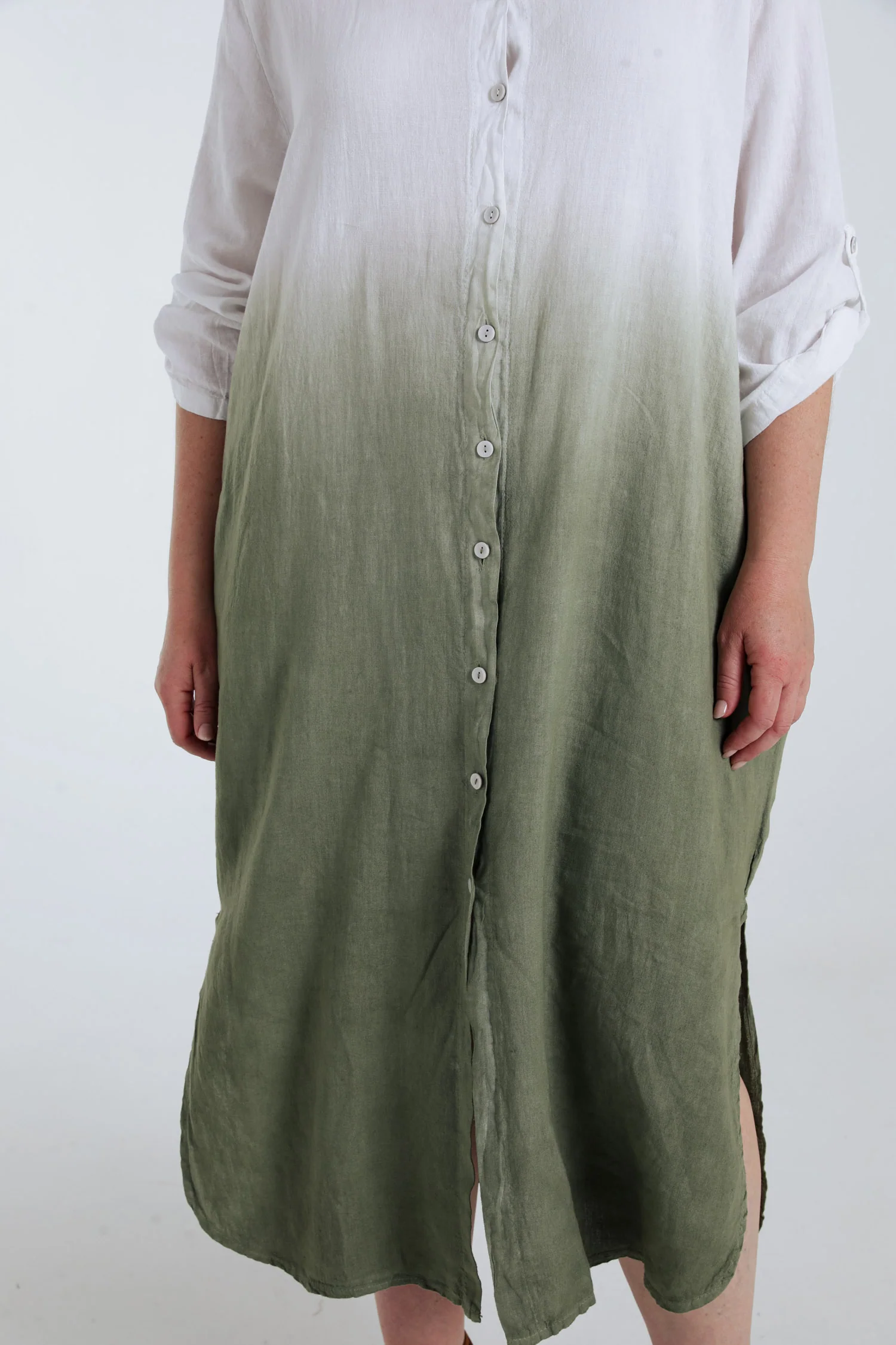 Robe chemise en lin et viscose tie&dye - Image 4