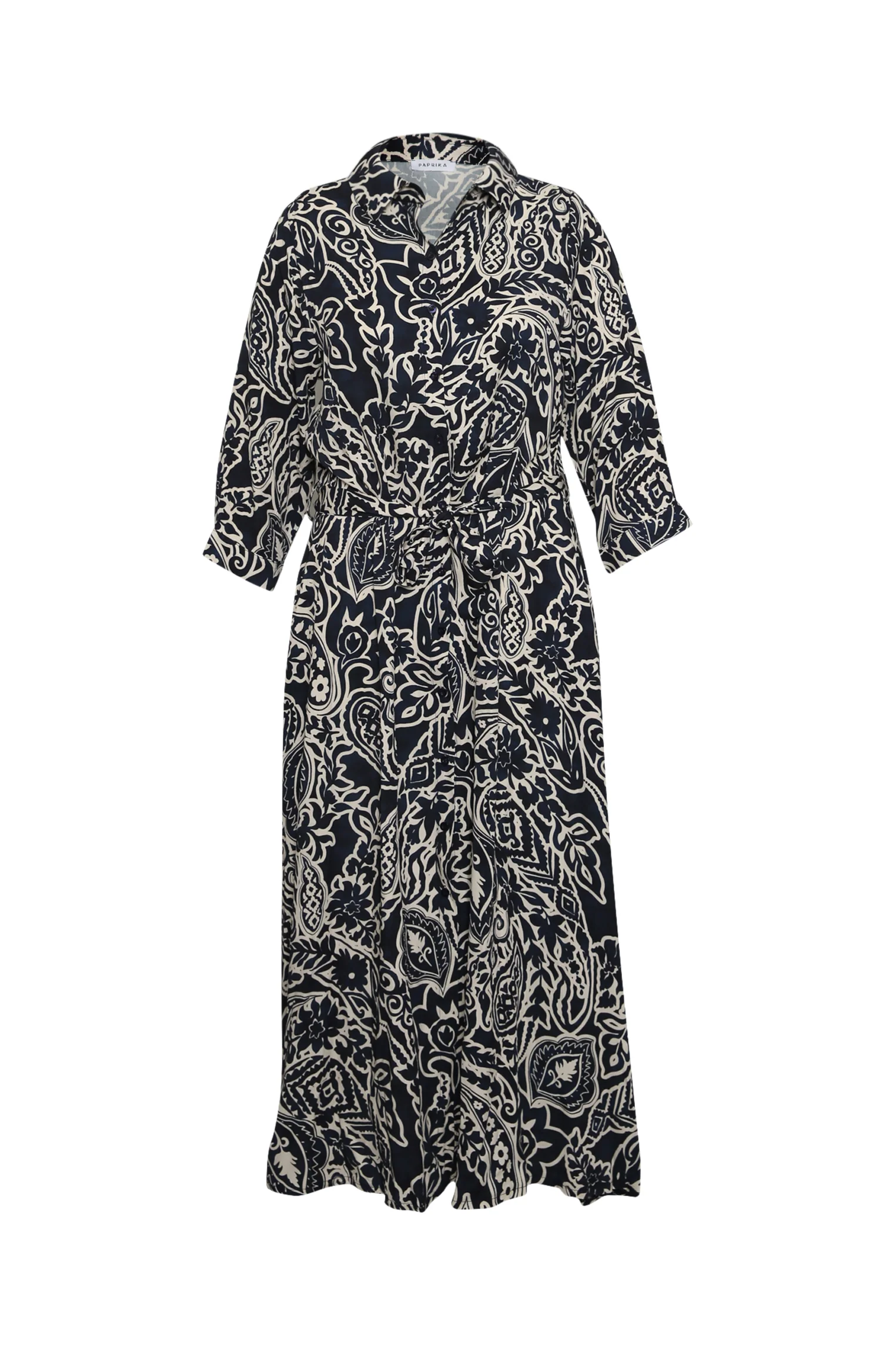 Robe chemise en viscose imprimé cachemire - Image 10