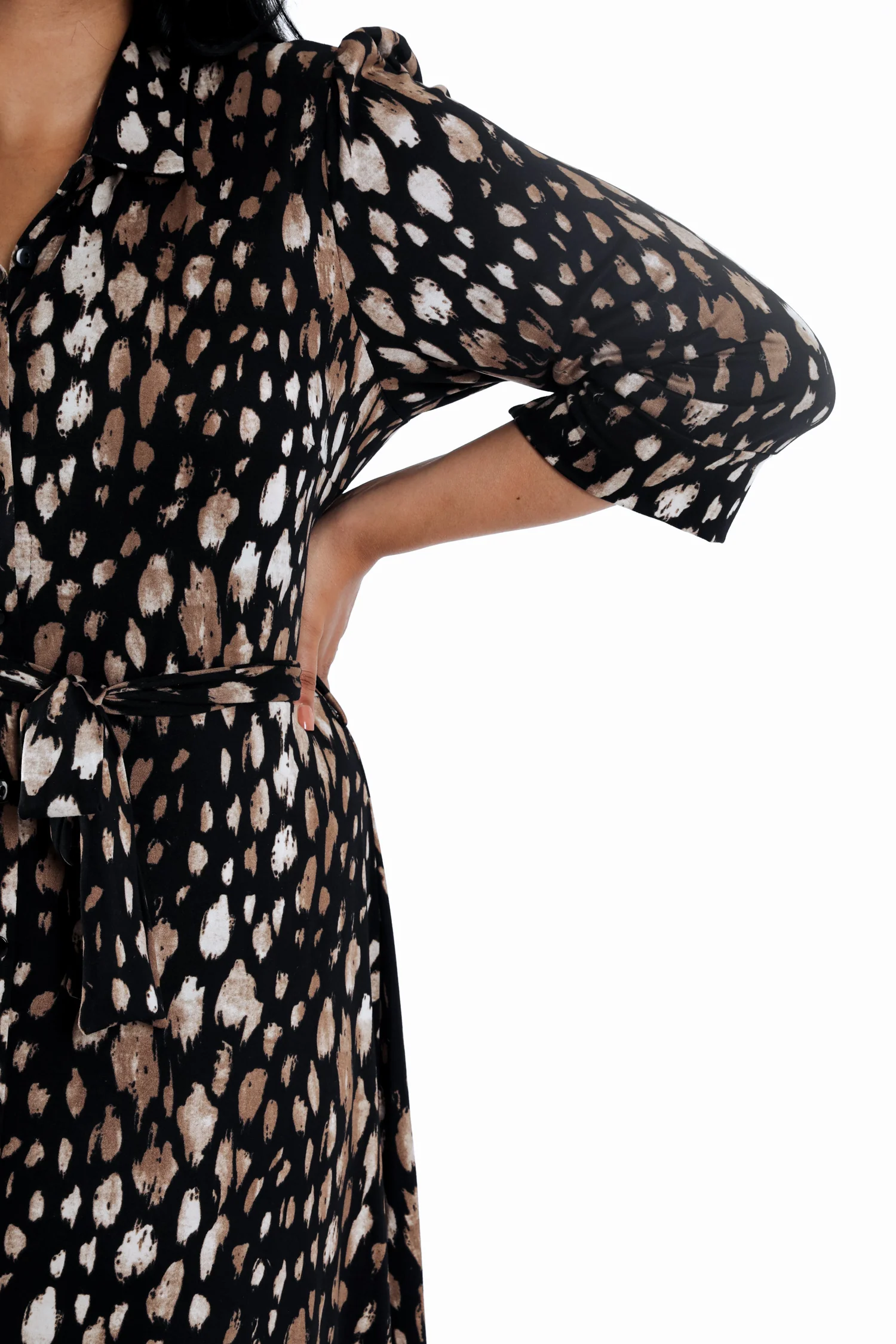 Robe chemise imprimé animal - Image 5