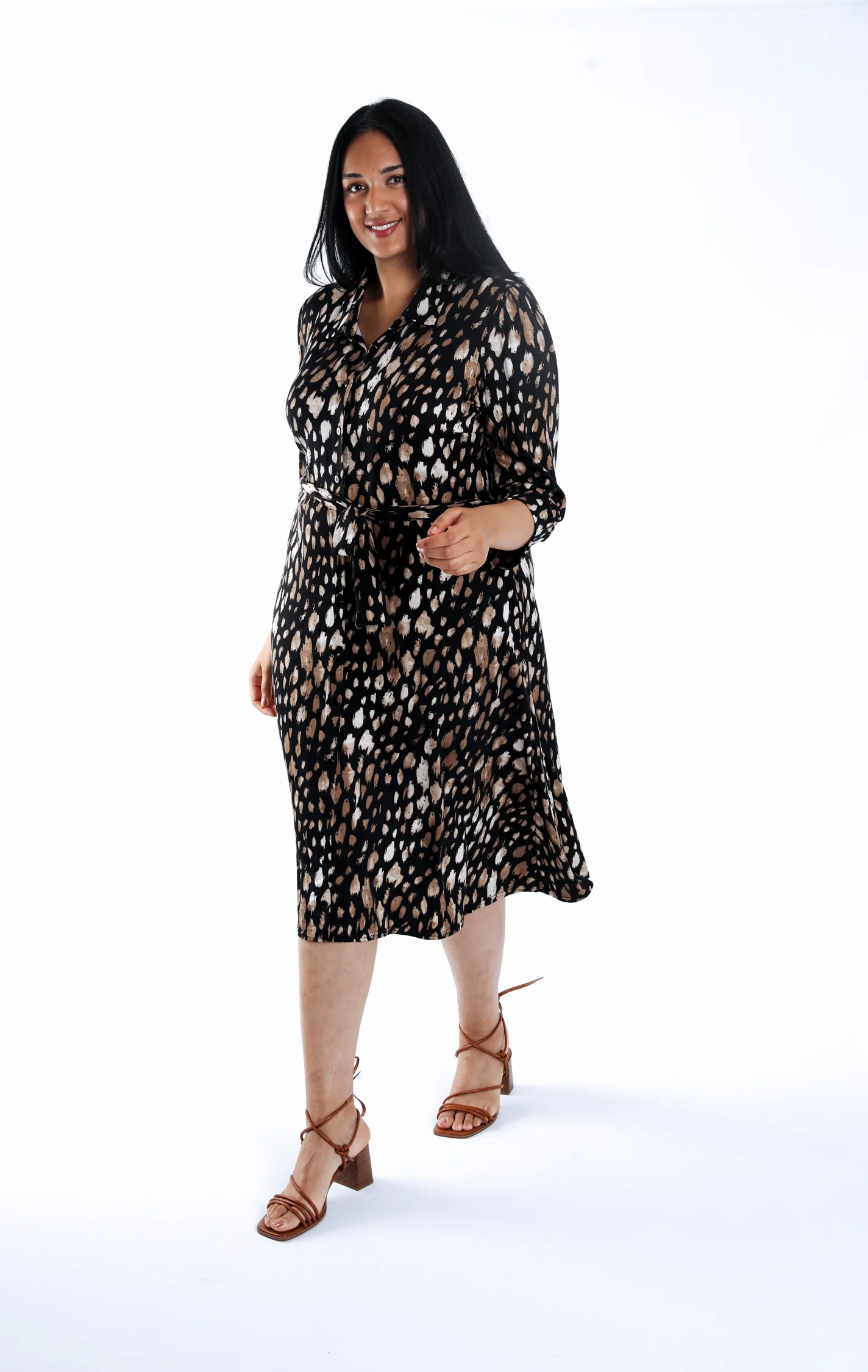Robe chemise imprimé animal - Image 6