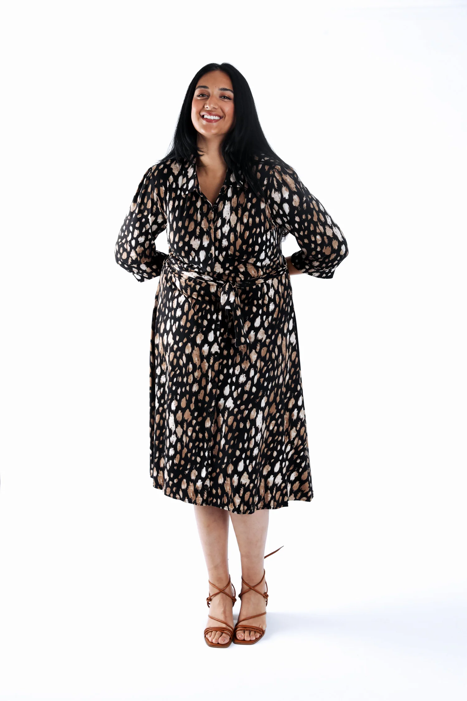Robe chemise imprimé animal - Image 7