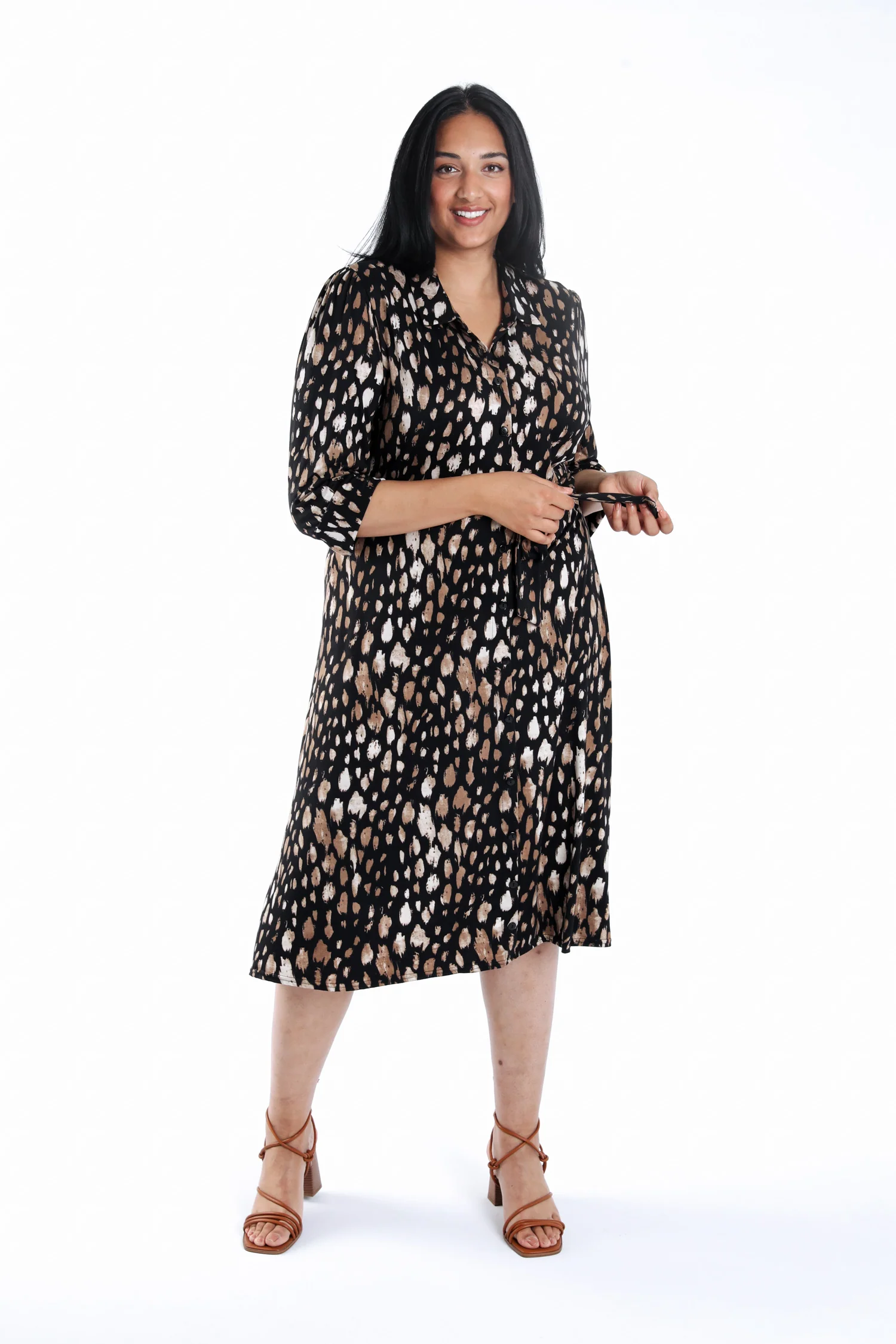 Robe chemise imprimé animal - Image 8