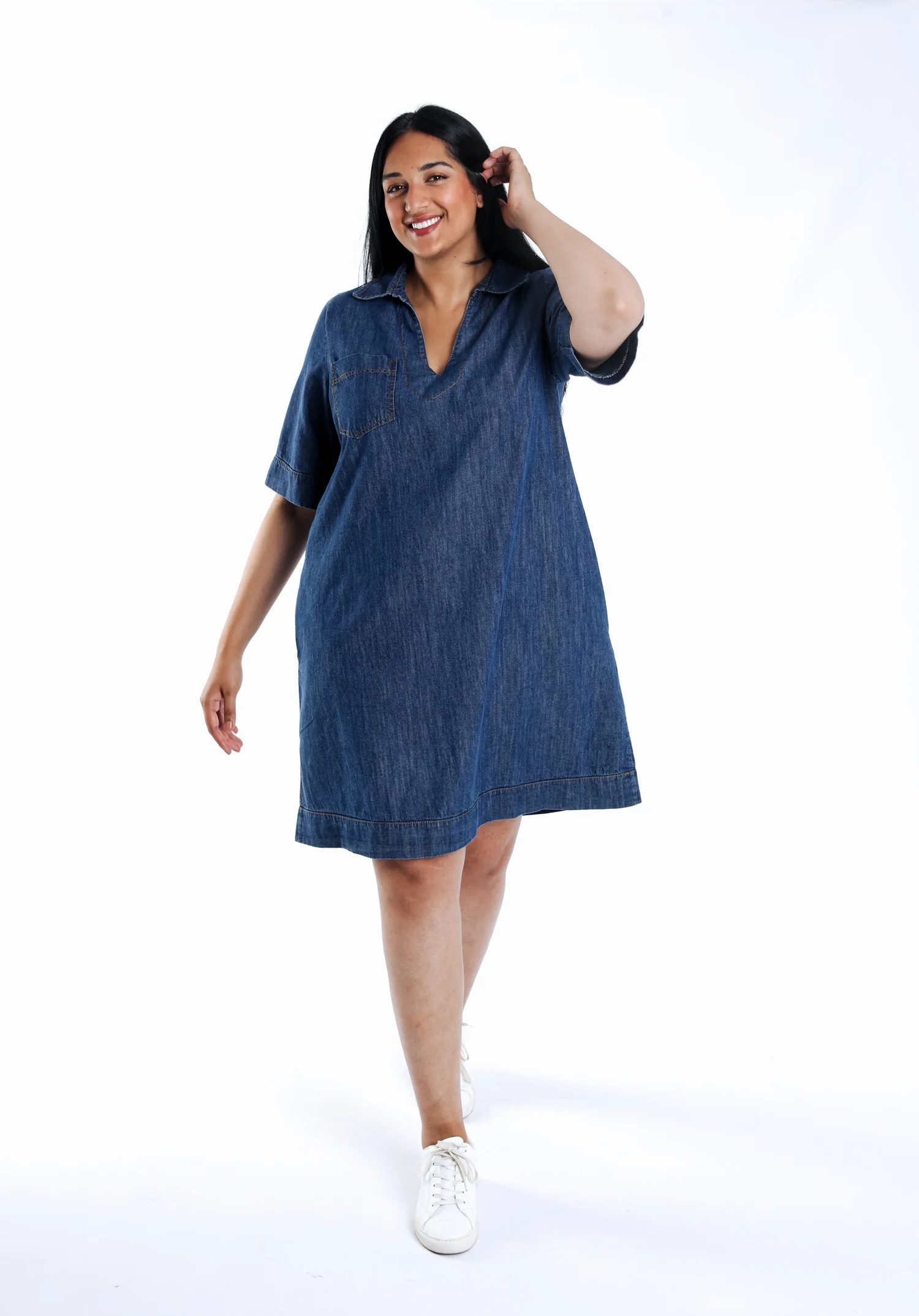 Robe courte en jeans - Image 7