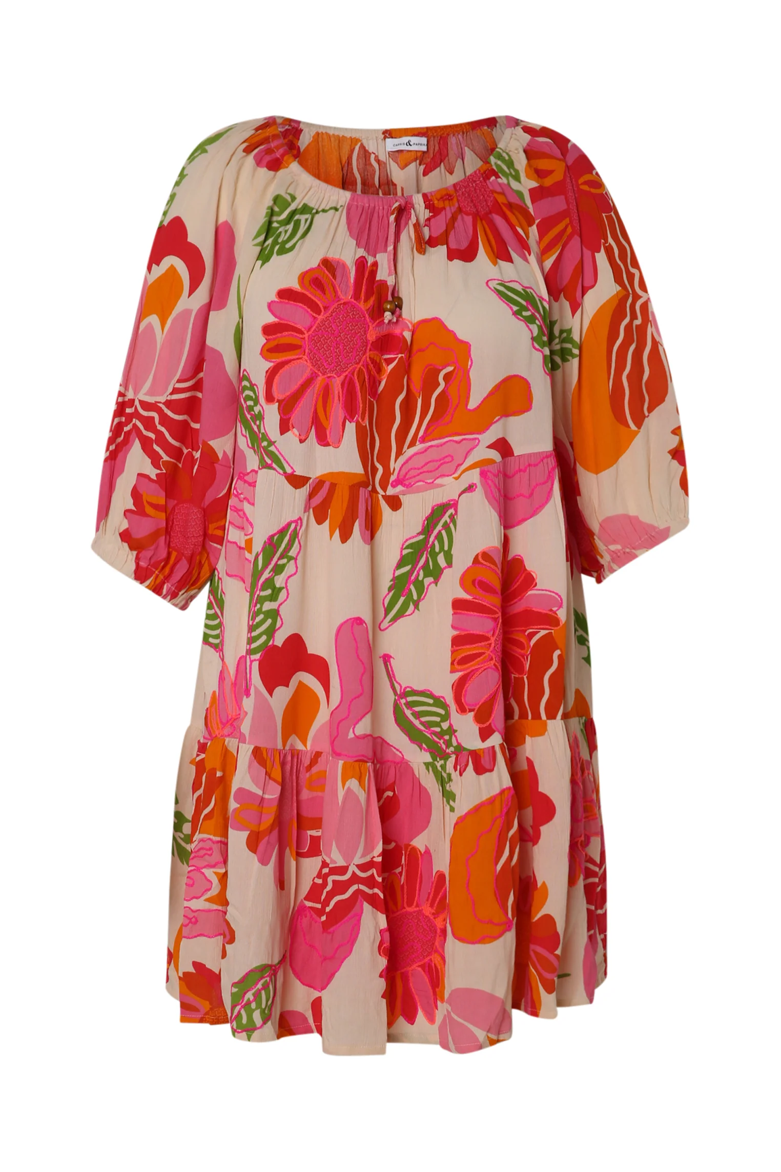 Robe courte en viscose imprimé floral - Image 10