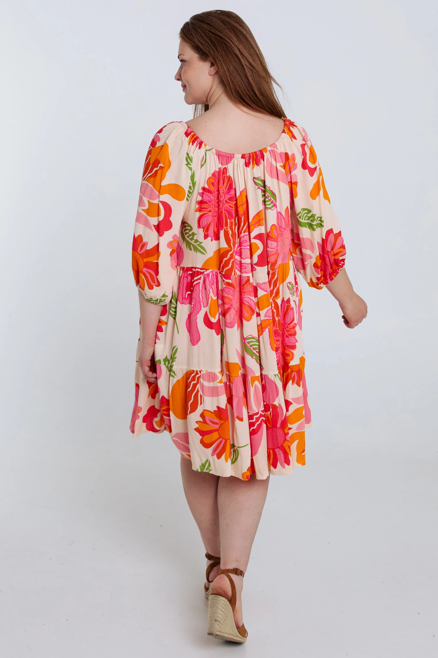 Robe courte en viscose imprimé floral - Image 2