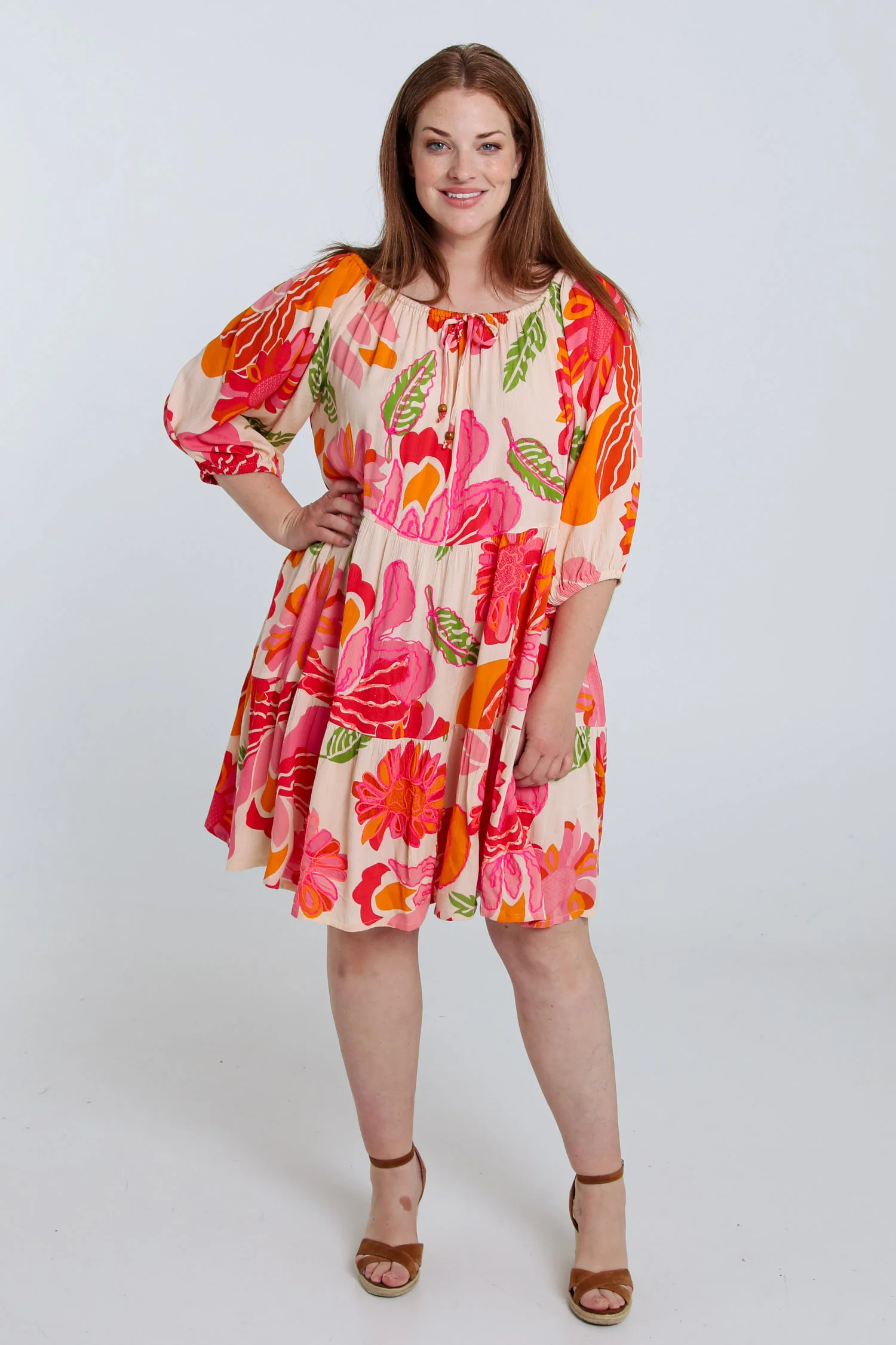 Robe courte en viscose imprimé floral - Image 9