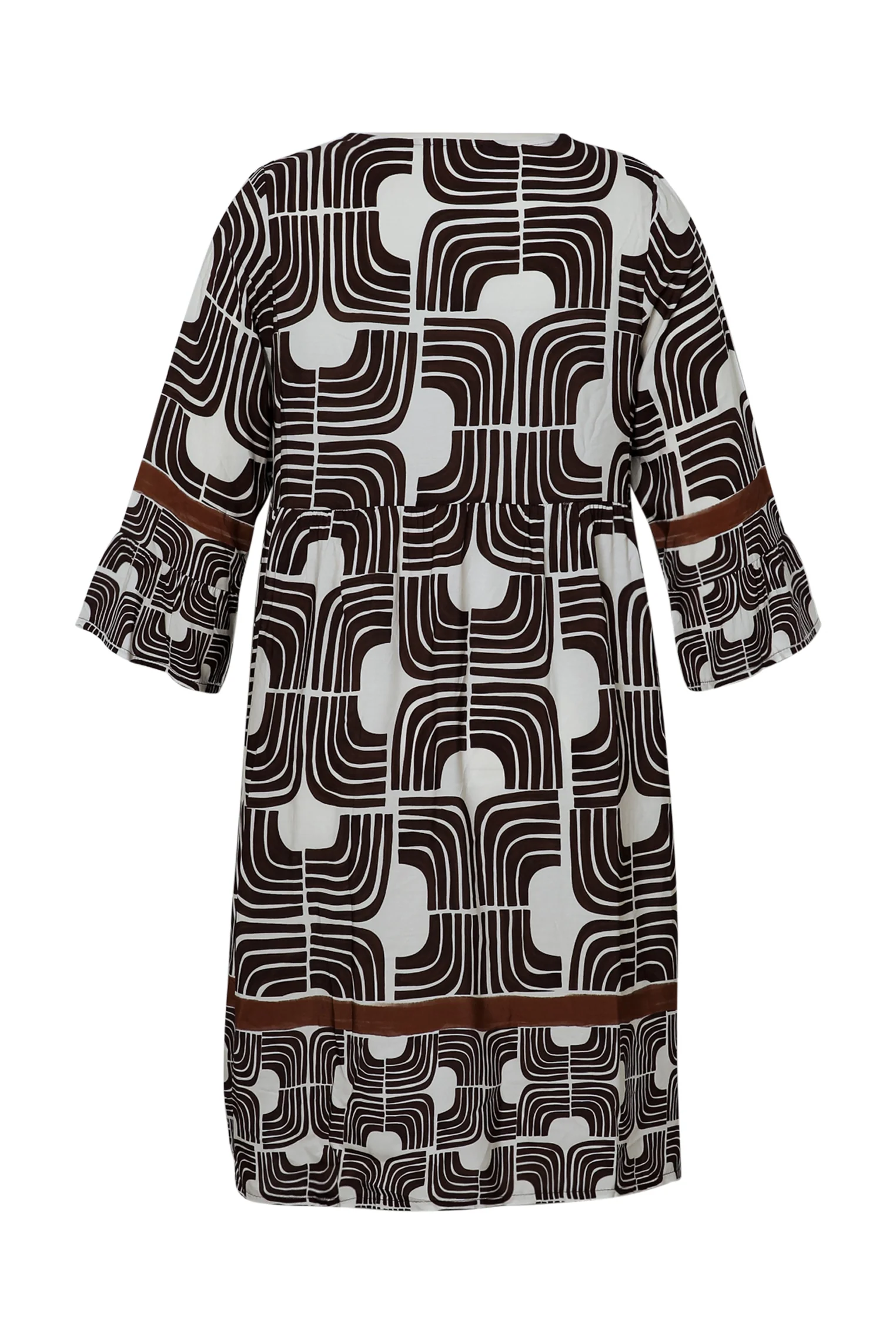 Robe courte en viscose imprimé graphique - Image 11