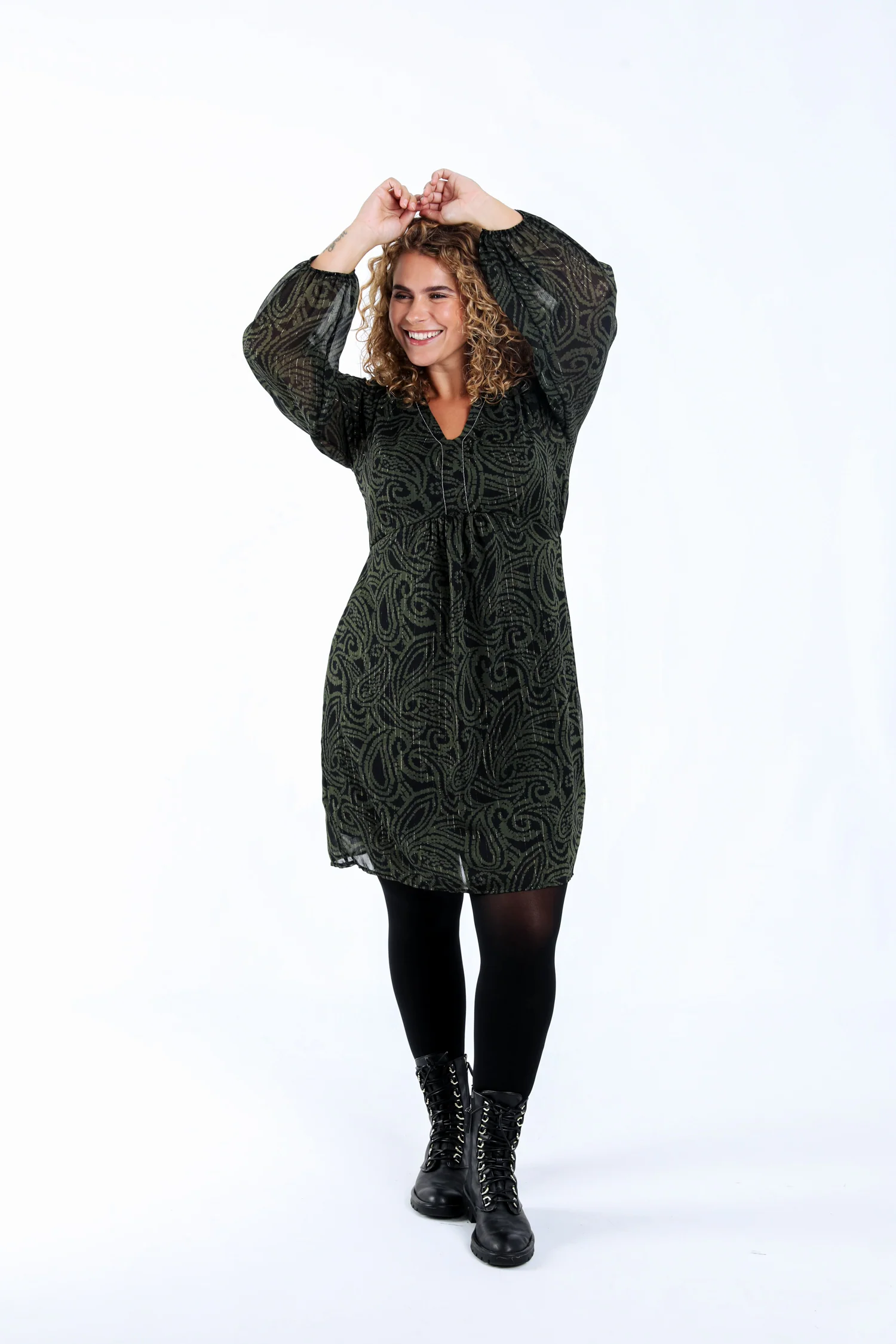Robe courte imprimé folk - Image 7