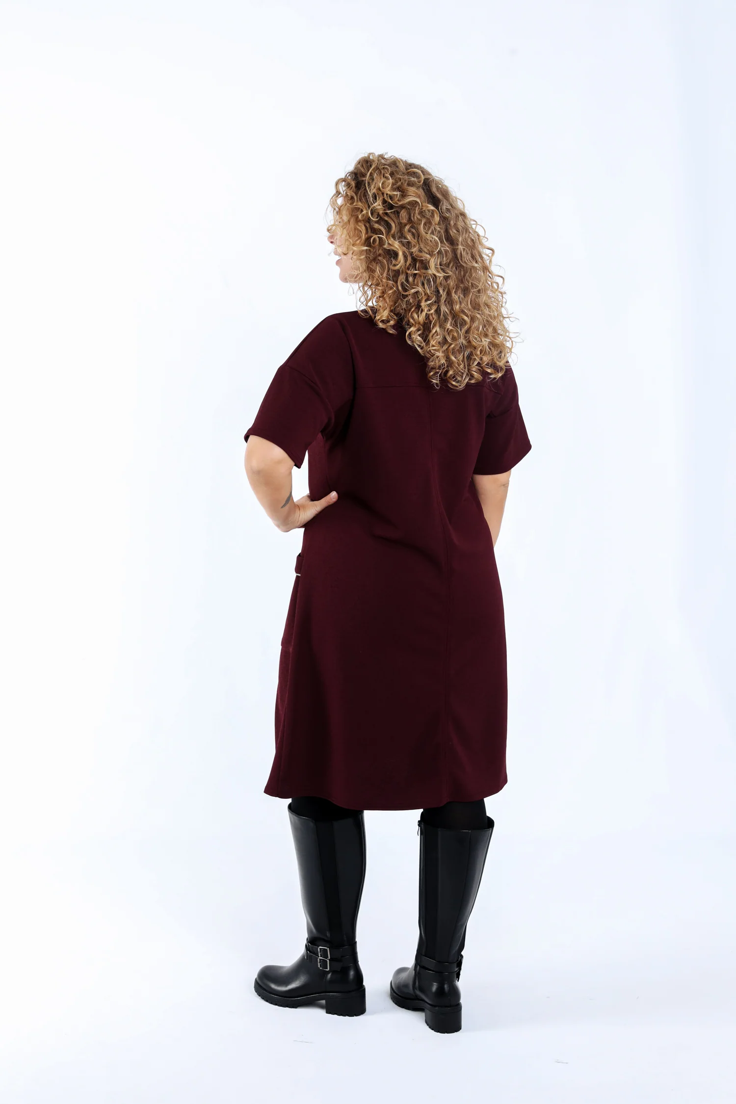 Robe courte unie - Image 2