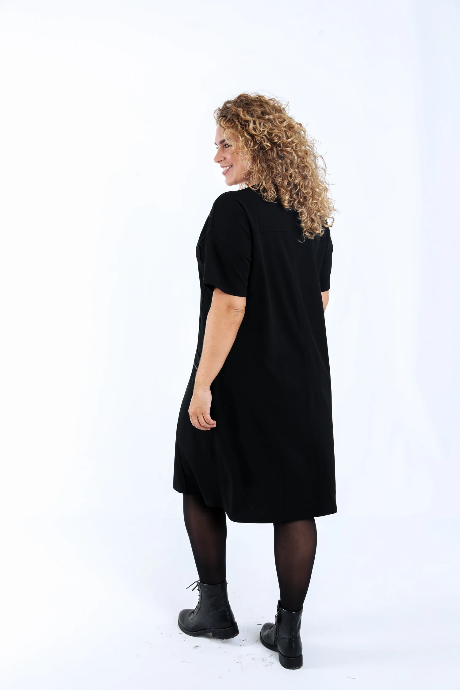 Robe courte unie - Image 2