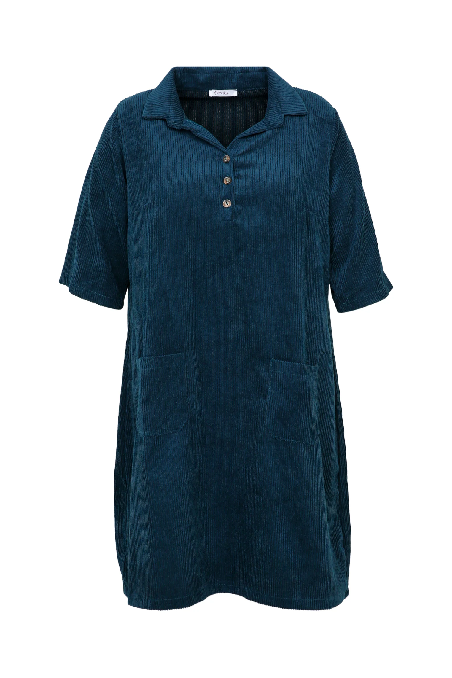 Robe courte unie en velours - Image 10
