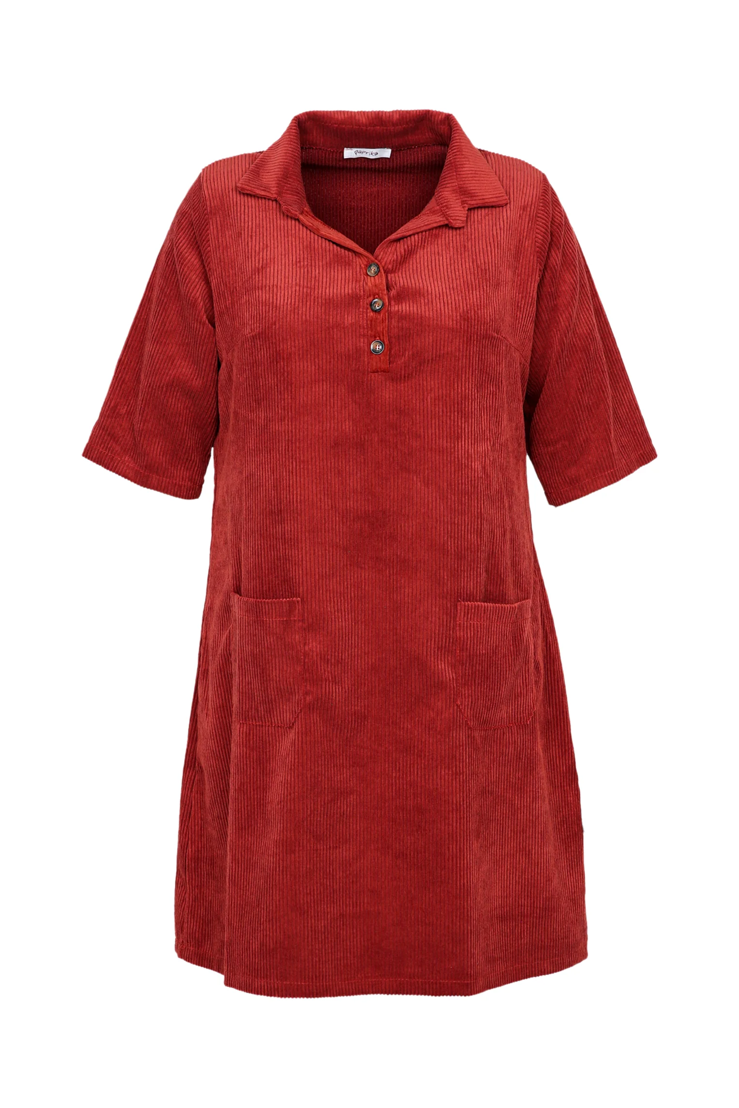 Robe courte unie en velours - Image 32