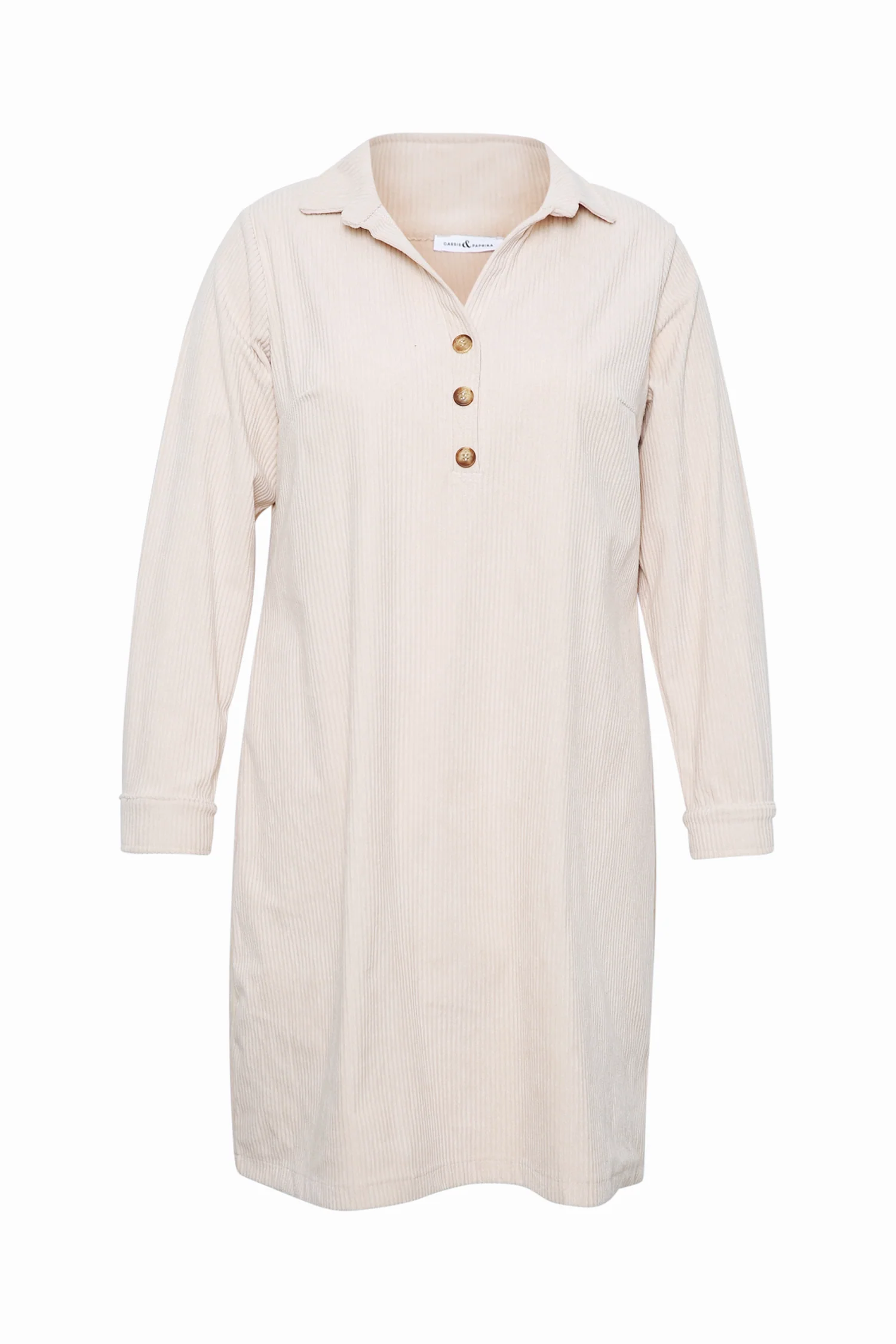 Robe courte unie en velours côtelé - Image 8
