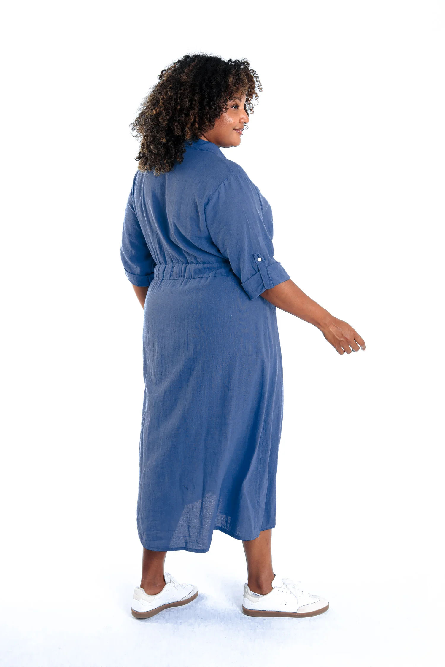 Robe en gaze de coton unie - Image 2