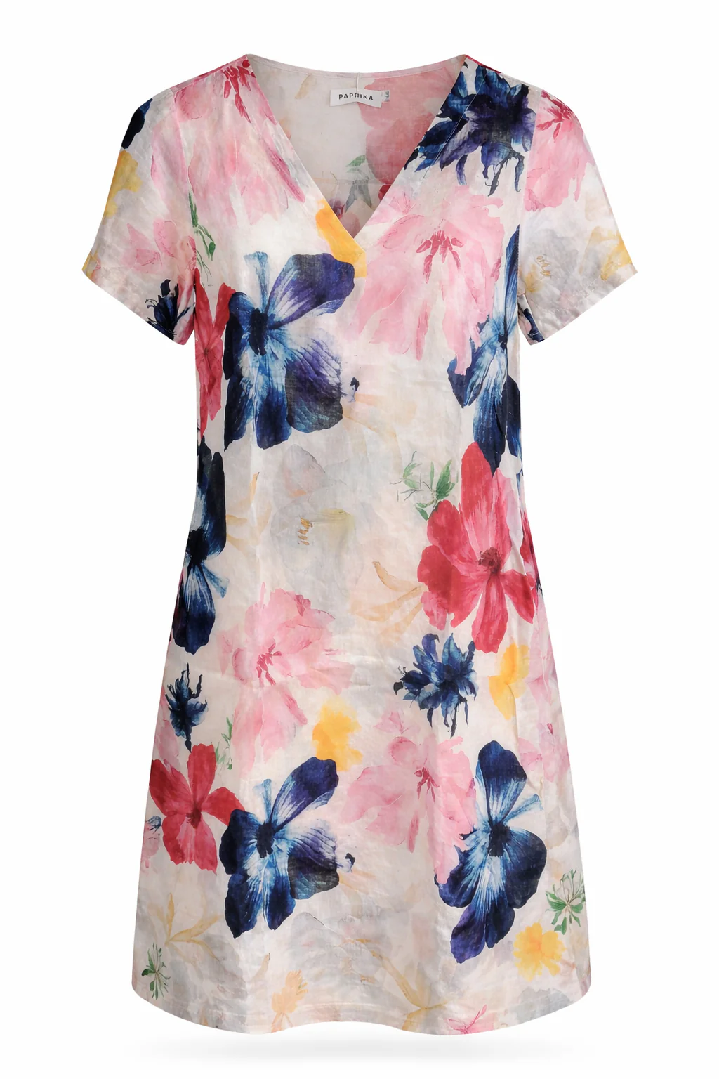 Robe en lin imprimé fleuri