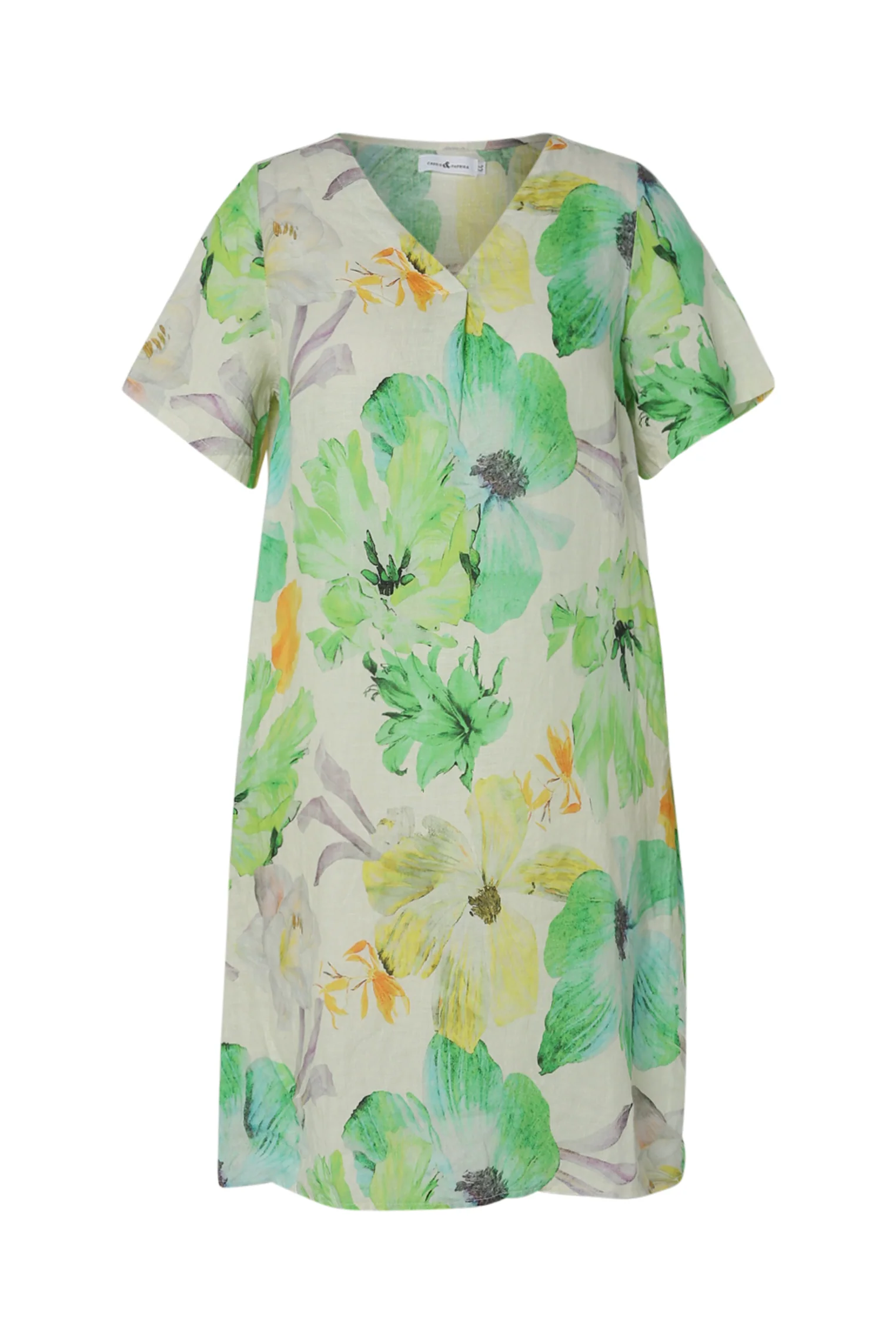 Robe en lin imprimé fleurs - Image 10