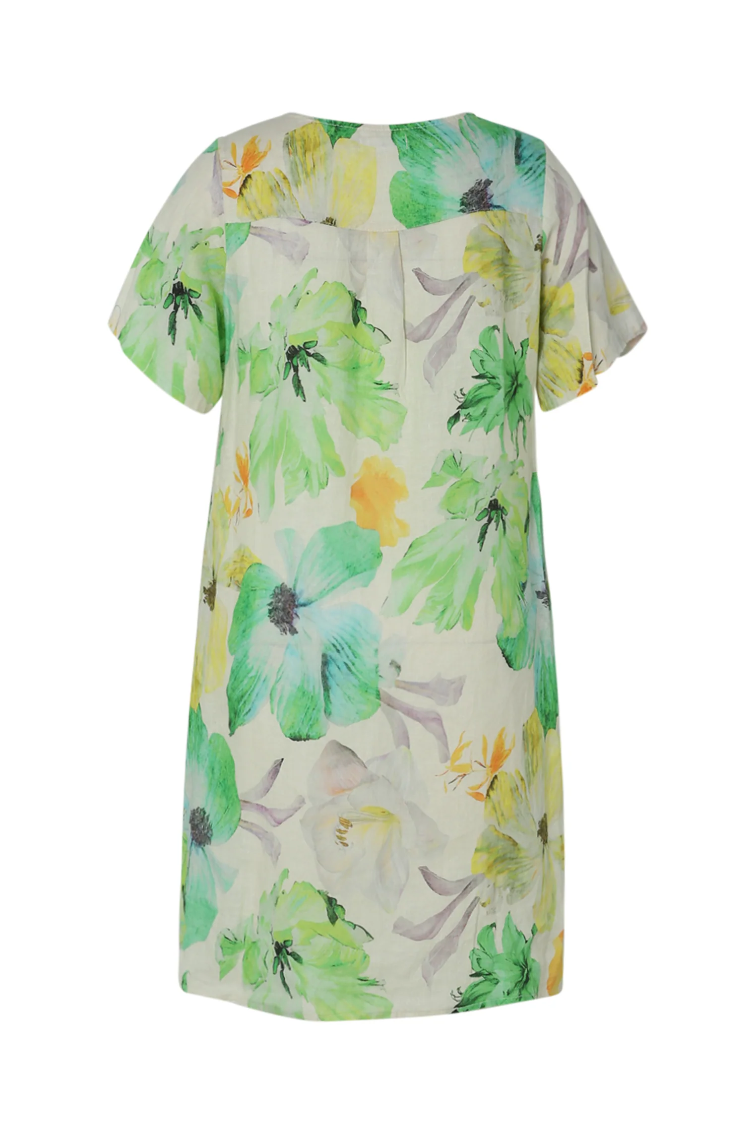 Robe en lin imprimé fleurs - Image 11