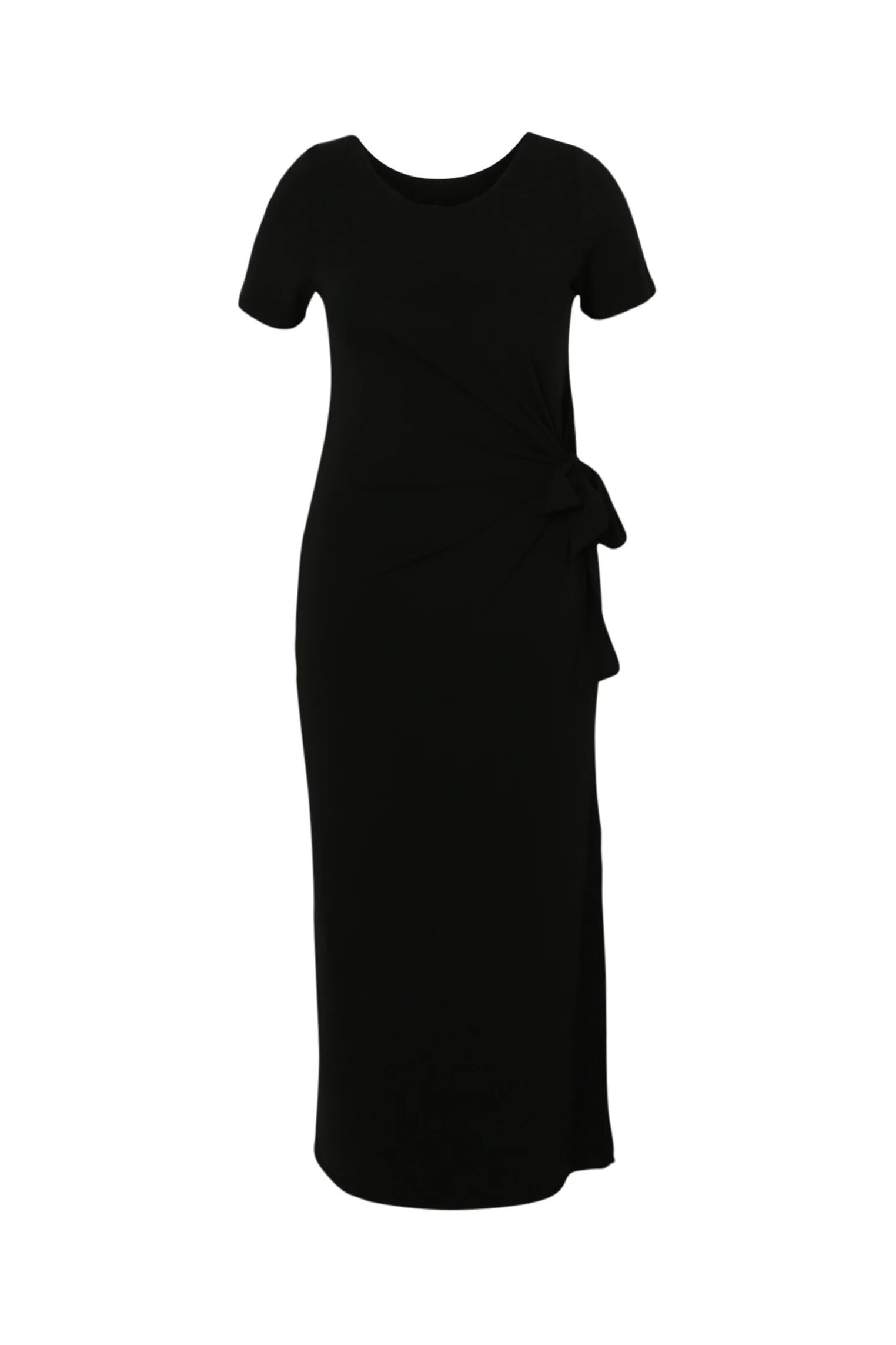 Robe en maille unie avec noeud - Image 10