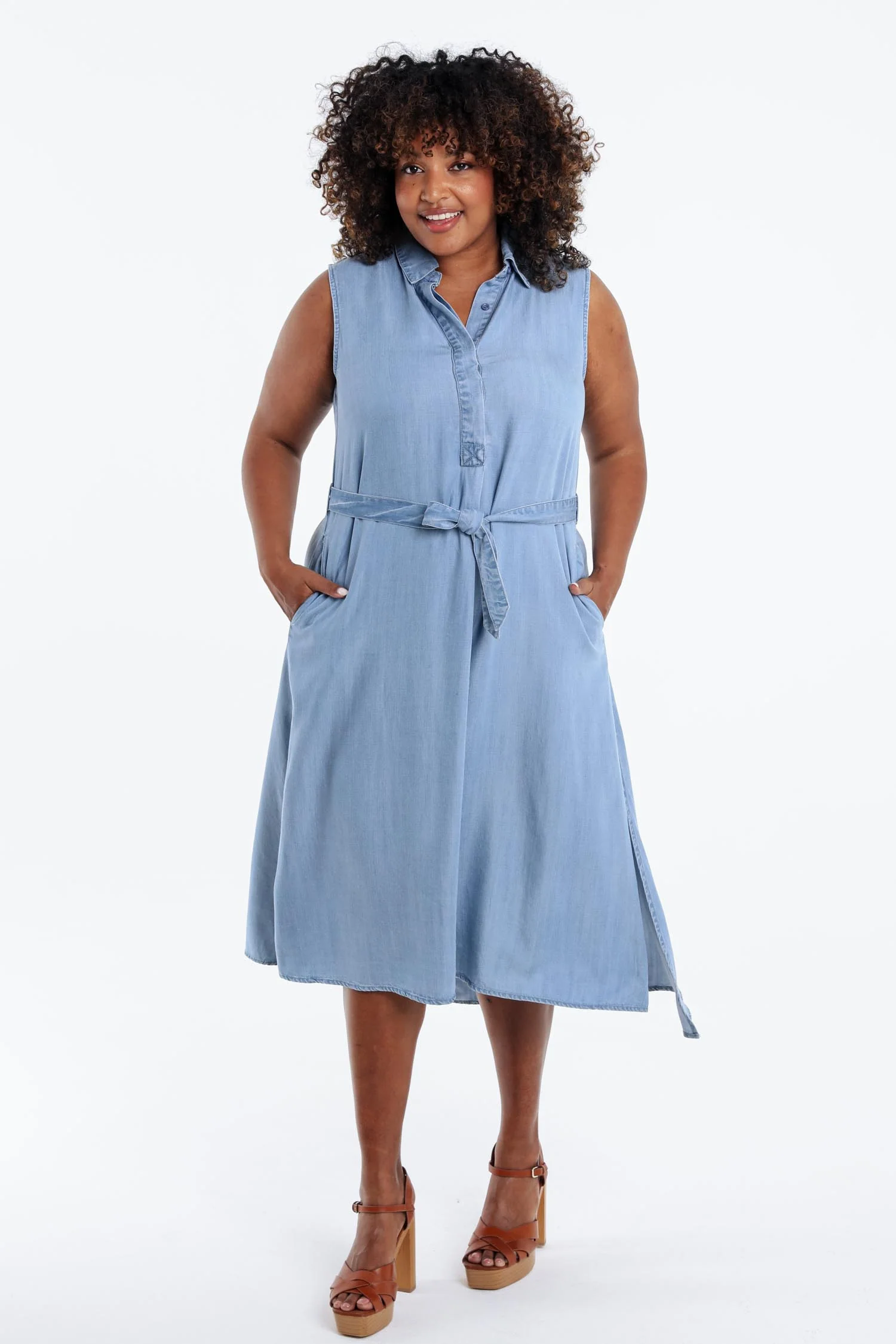 Robe en tencel unie - Image 7
