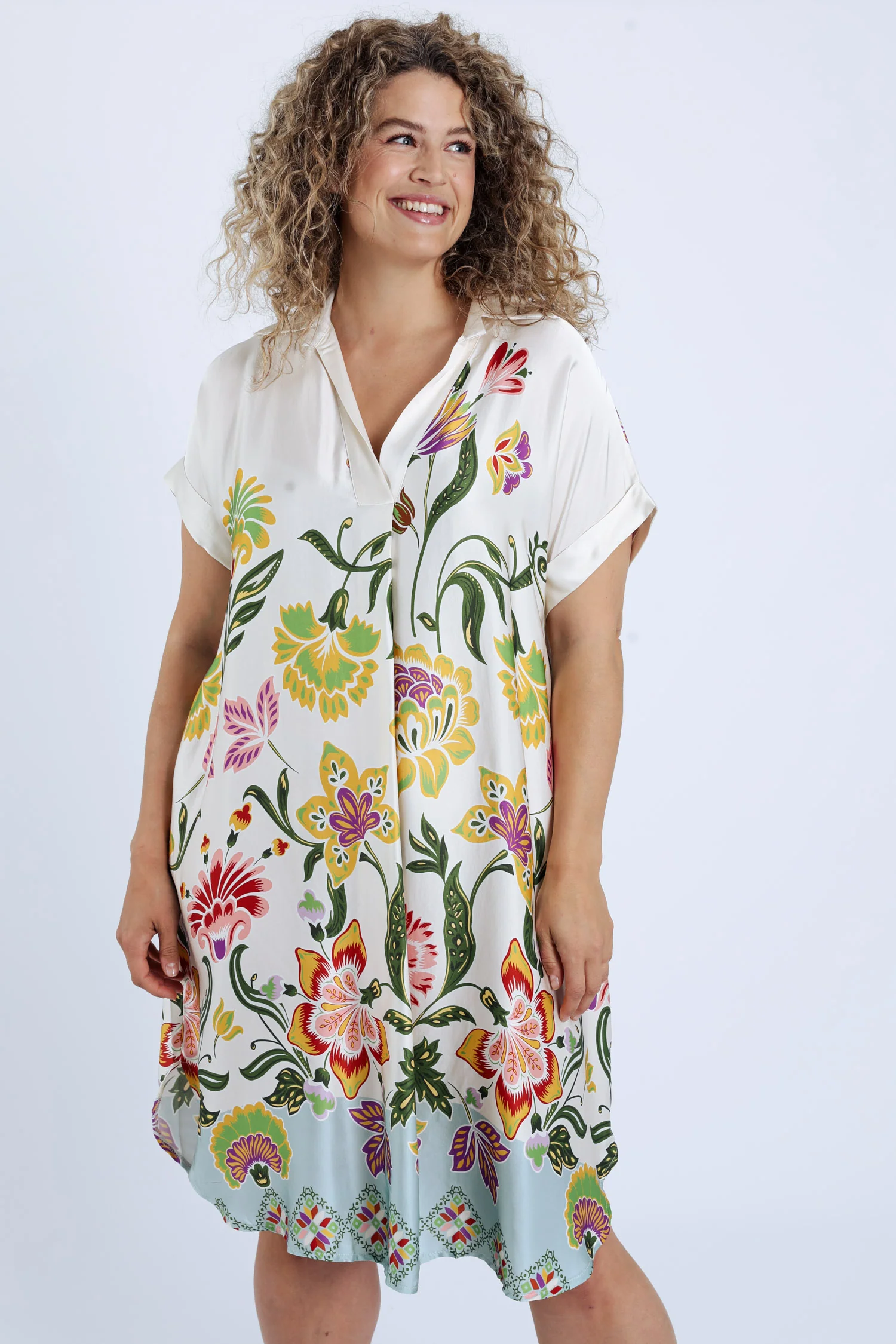 Robe en viscose à imprimé floral