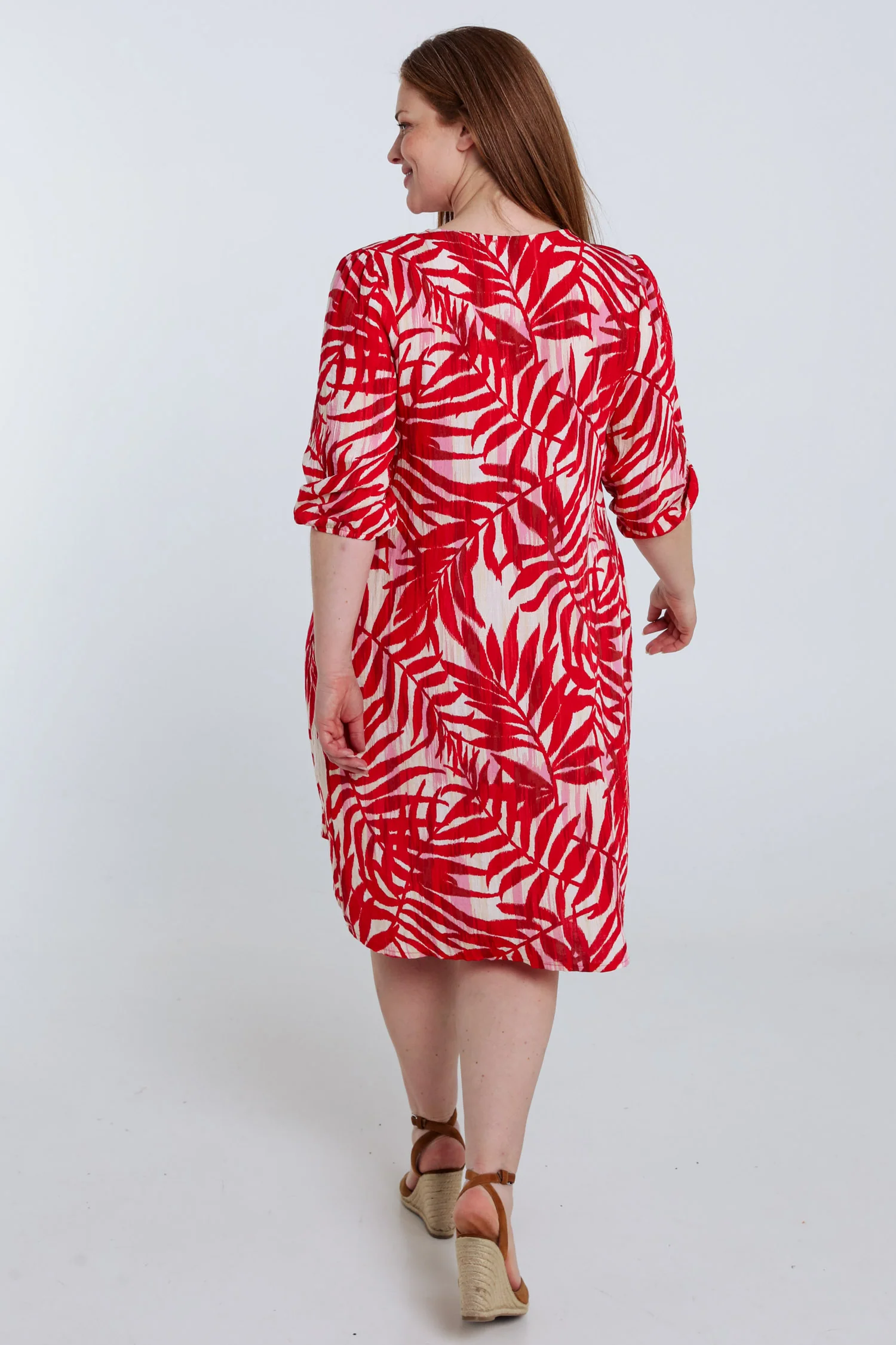 Robe en viscose imprimé feuillage - Image 2