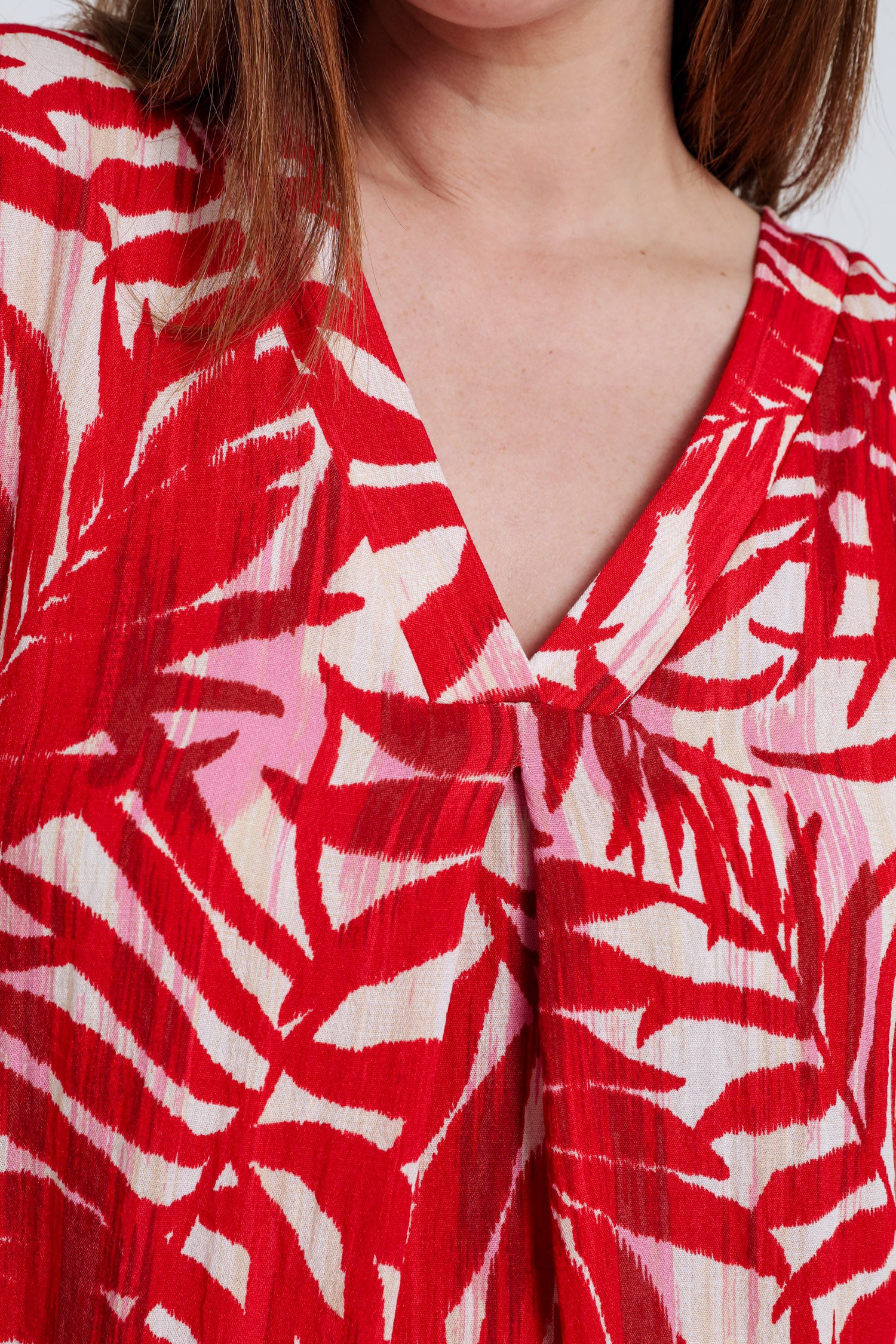 Robe en viscose imprimé feuillage - Image 3