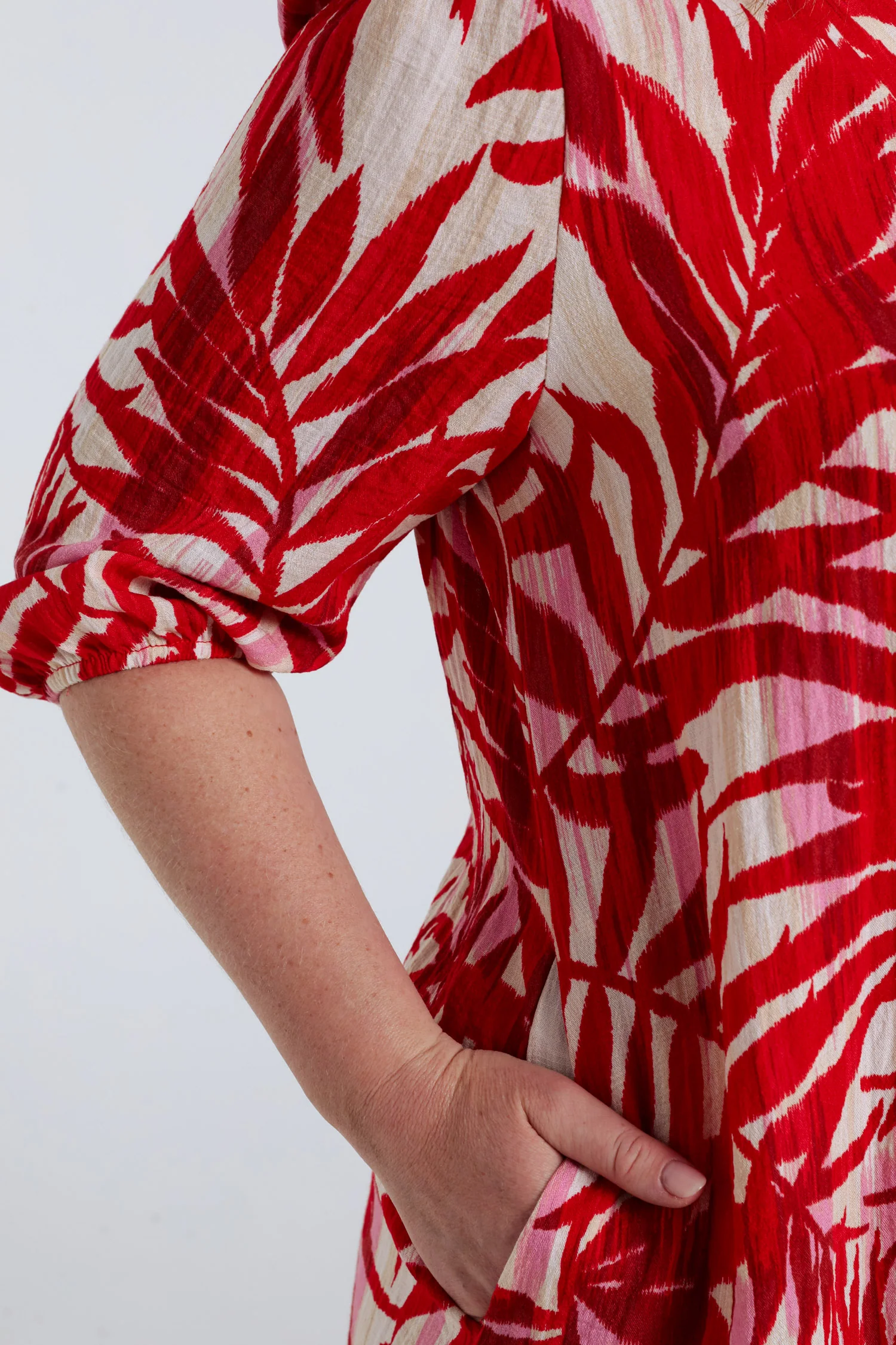 Robe en viscose imprimé feuillage - Image 4