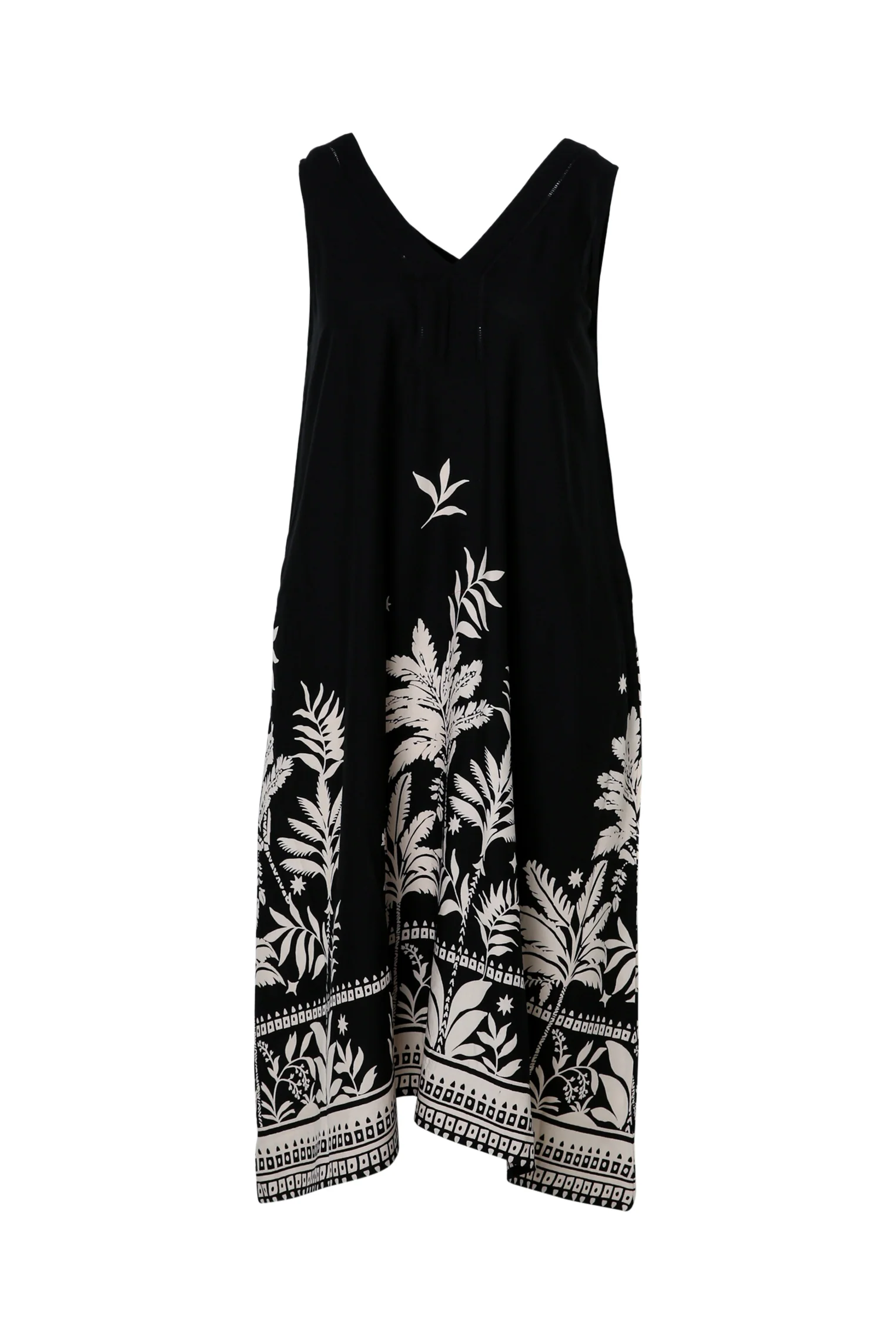 Robe en viscose imprimé feuillage - Image 10