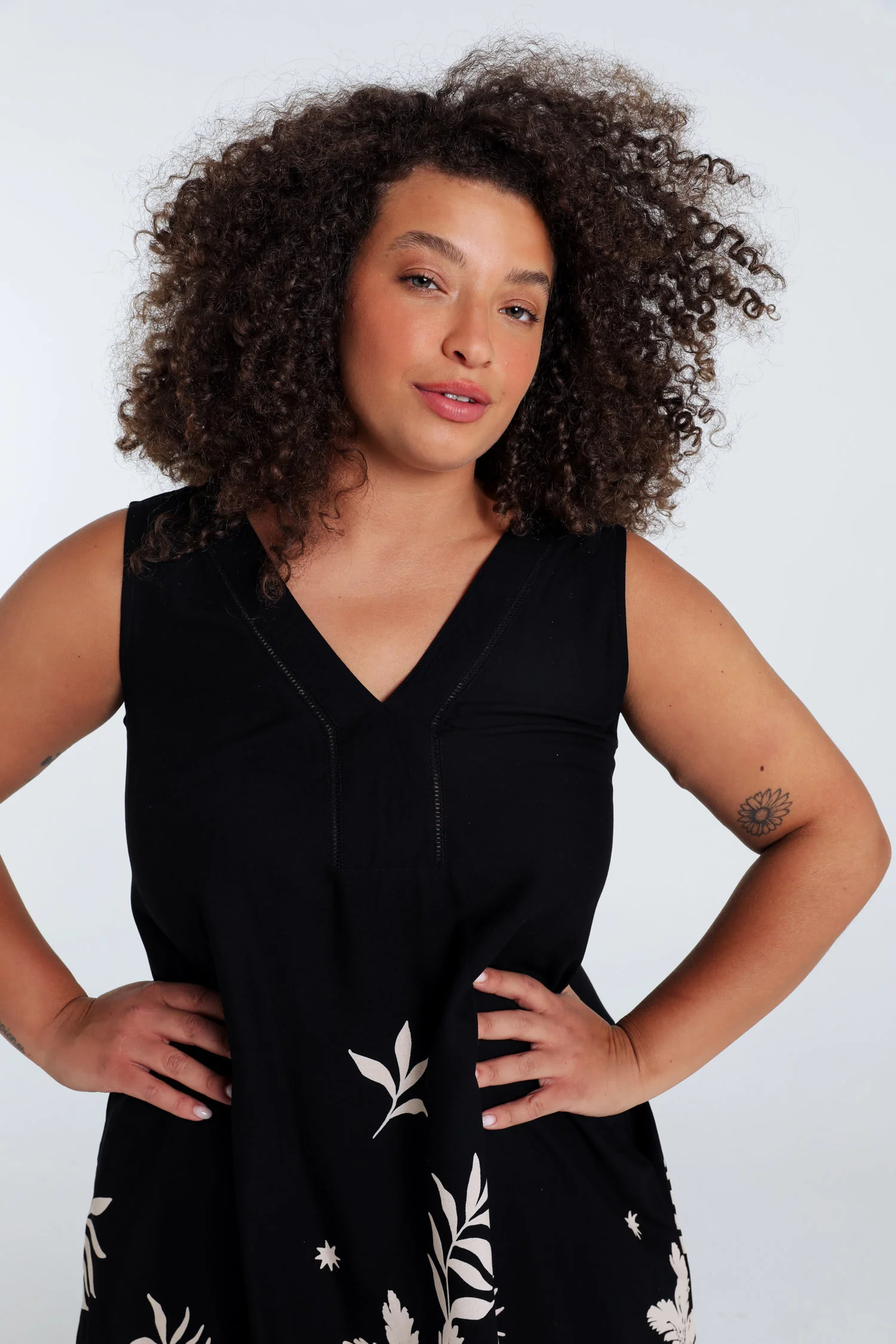 Robe en viscose imprimé feuillage - Image 5