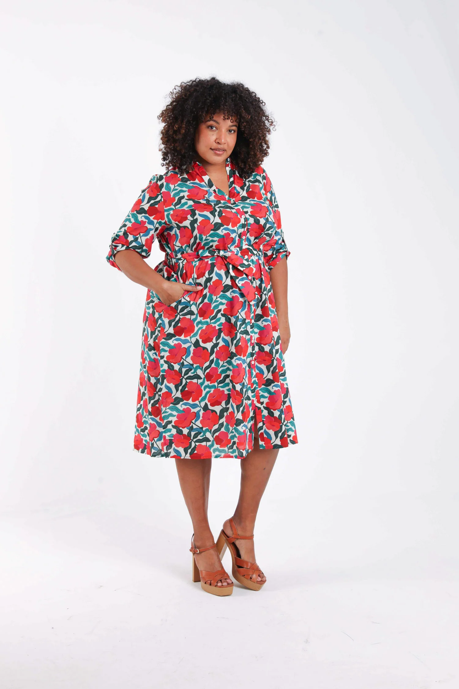 Robe en viscose imprimé fleuri - Image 8