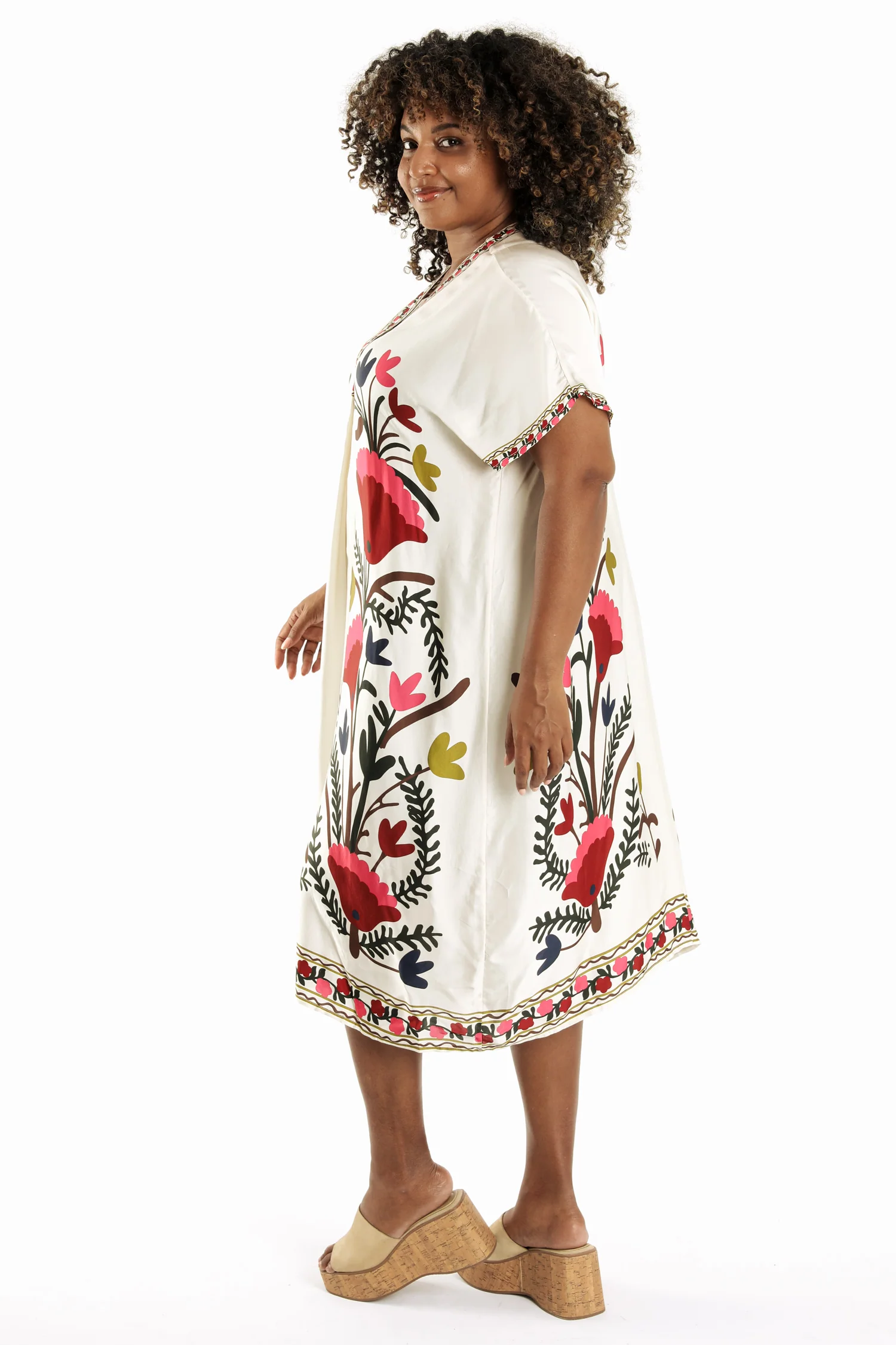 Robe en viscose imprimé folk - Image 2