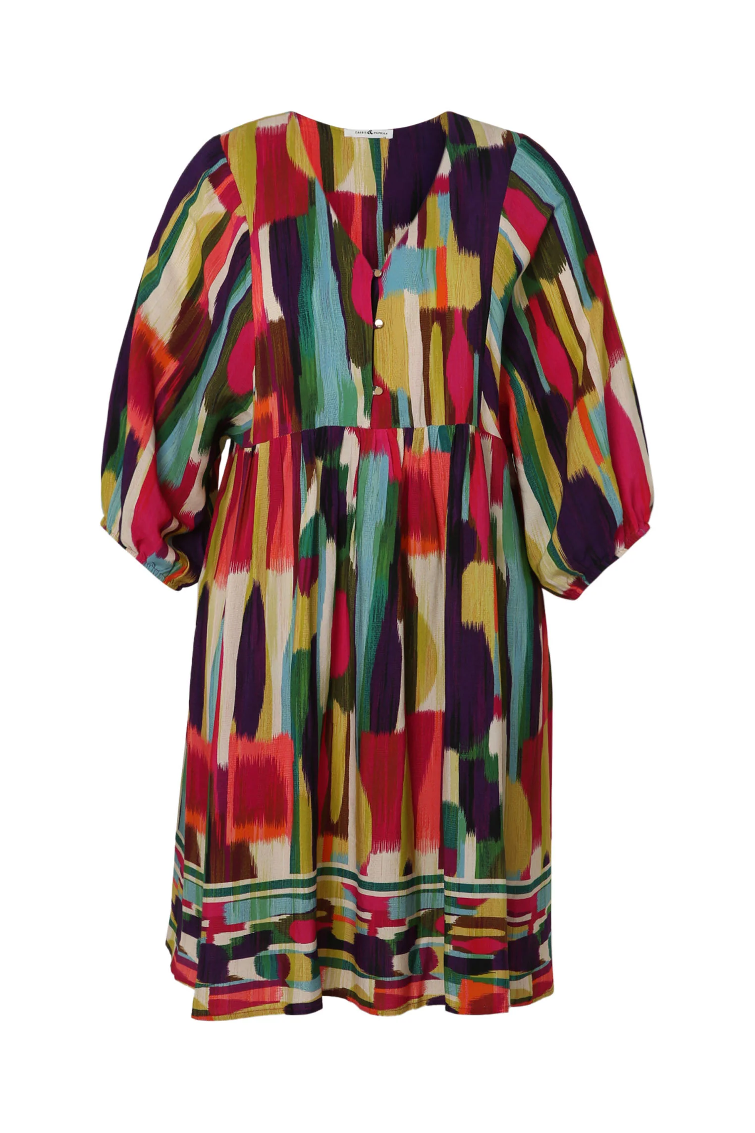 Robe en viscose imprimé graphique - Image 10